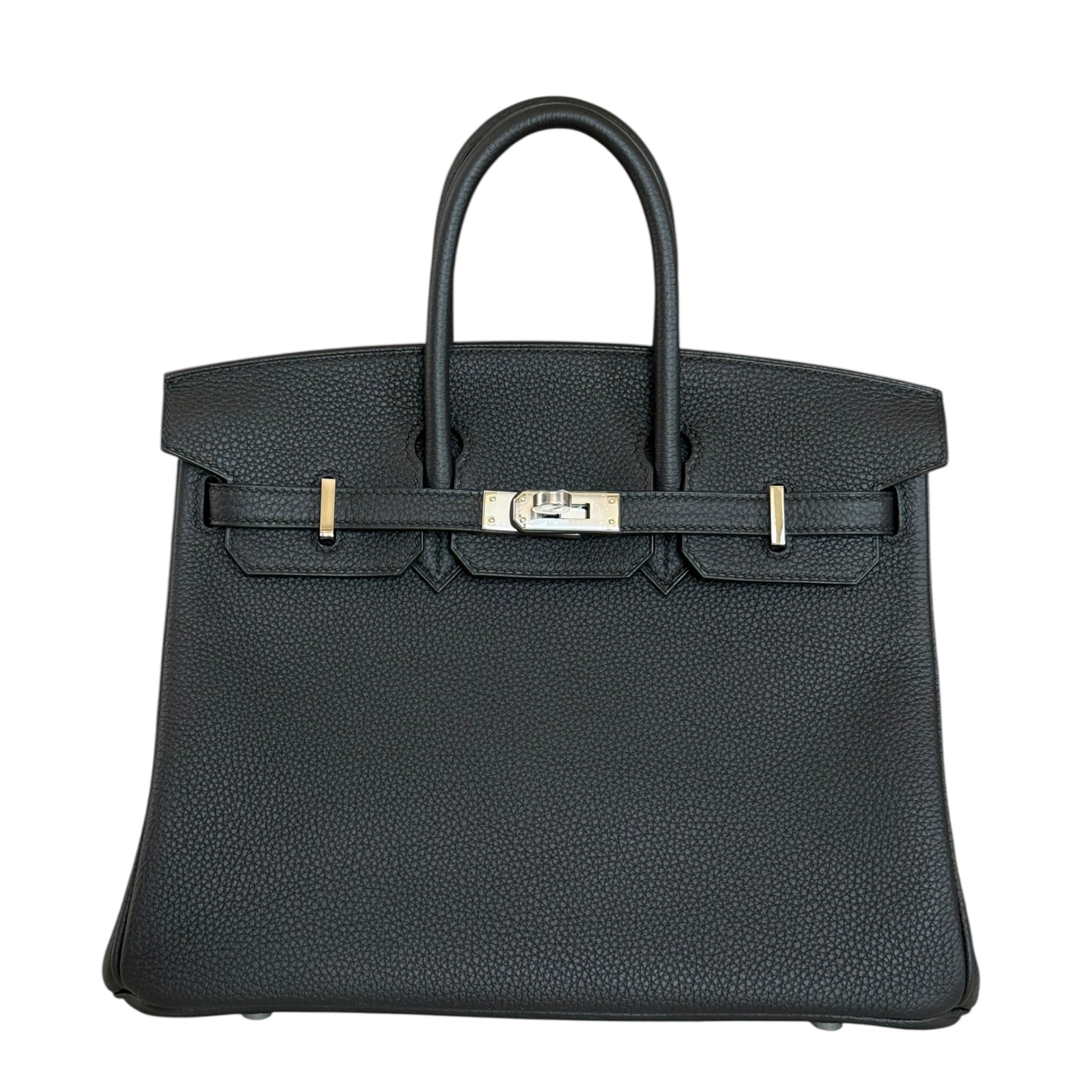 Hermès Birkin 25 Noir Togo Palladium Hardware HERMES