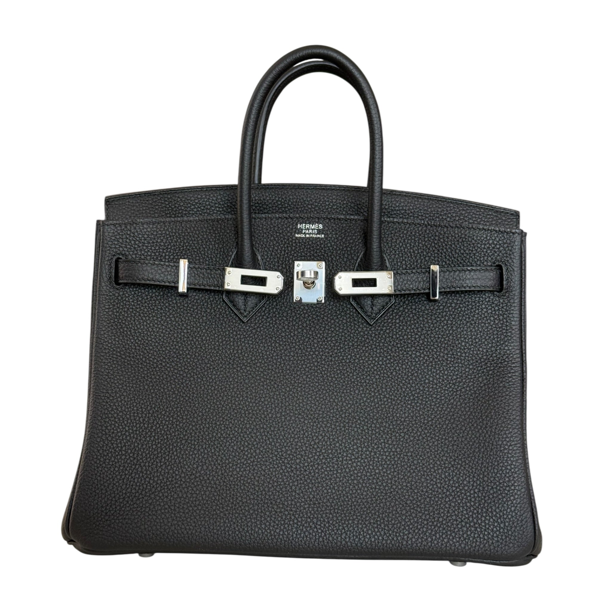 Hermès Birkin 25 Noir Togo Palladium Hardware HERMES
