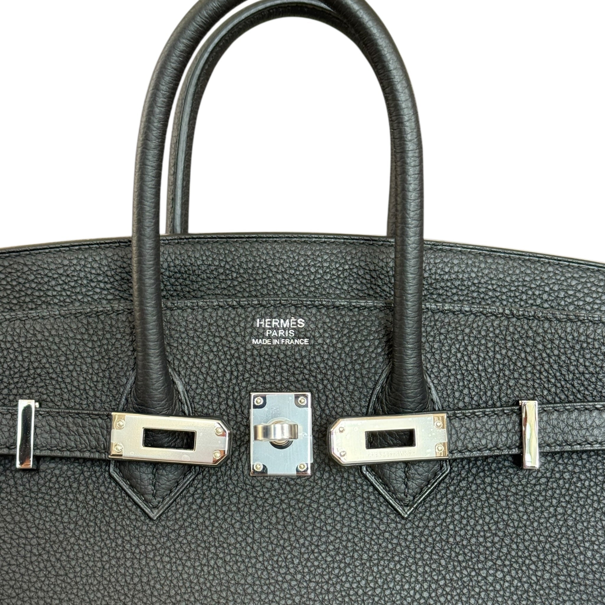 Hermès Birkin 25 Noir Togo Palladium Hardware HERMES