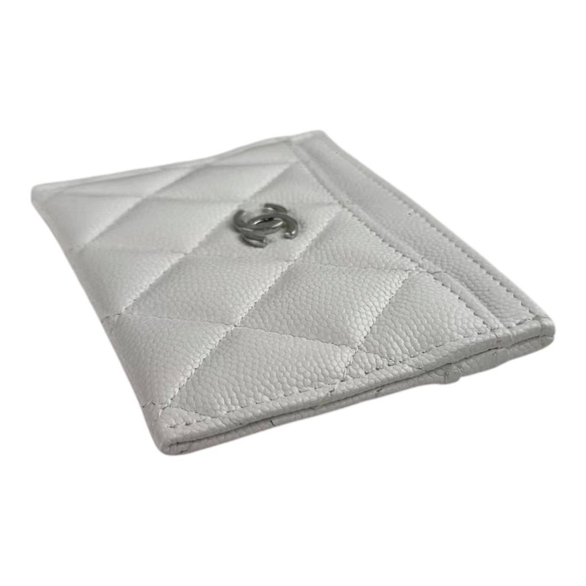 Chanel CC Caviar White Classic Cardholder SHW CHANEL
