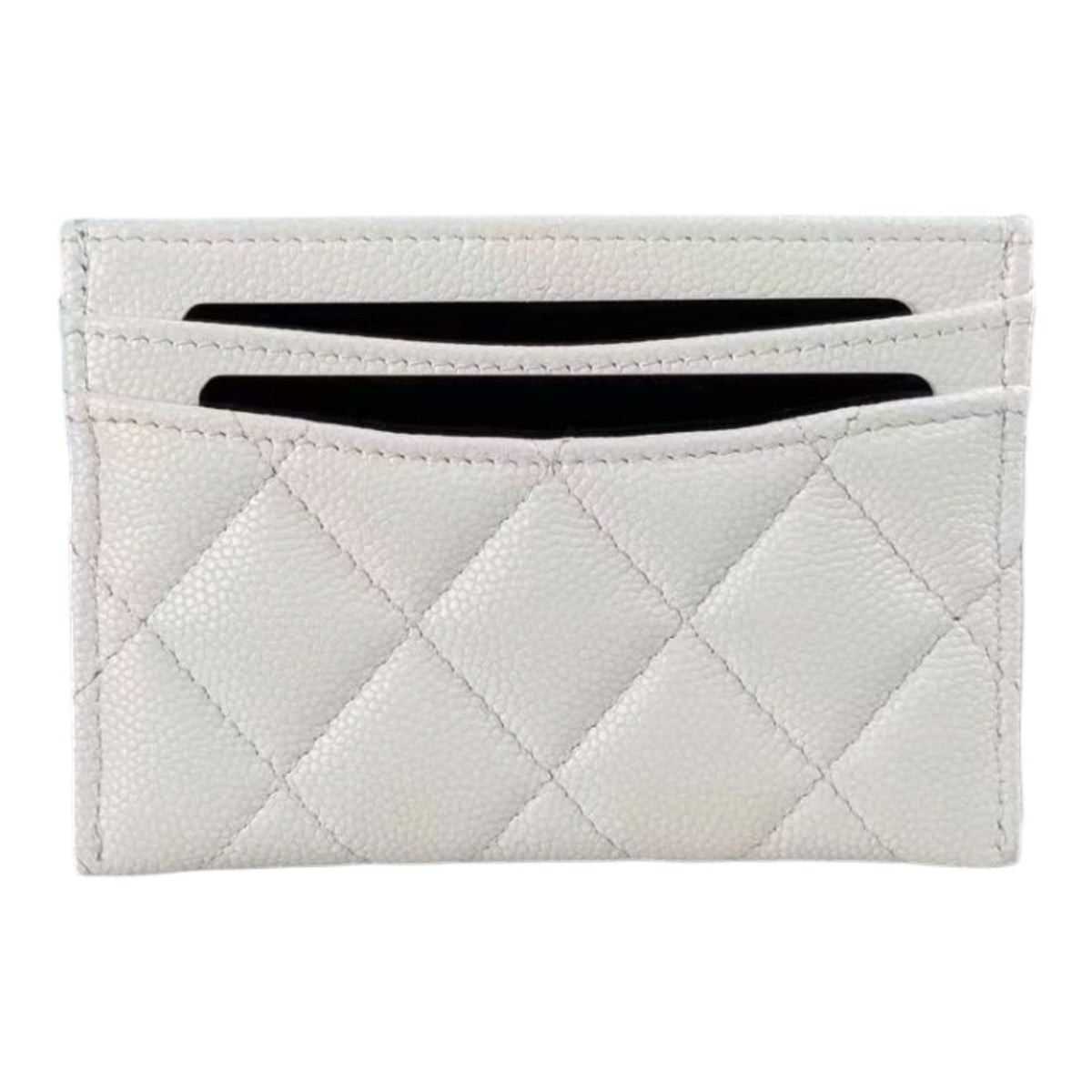 Chanel CC Caviar White Classic Cardholder SHW CHANEL