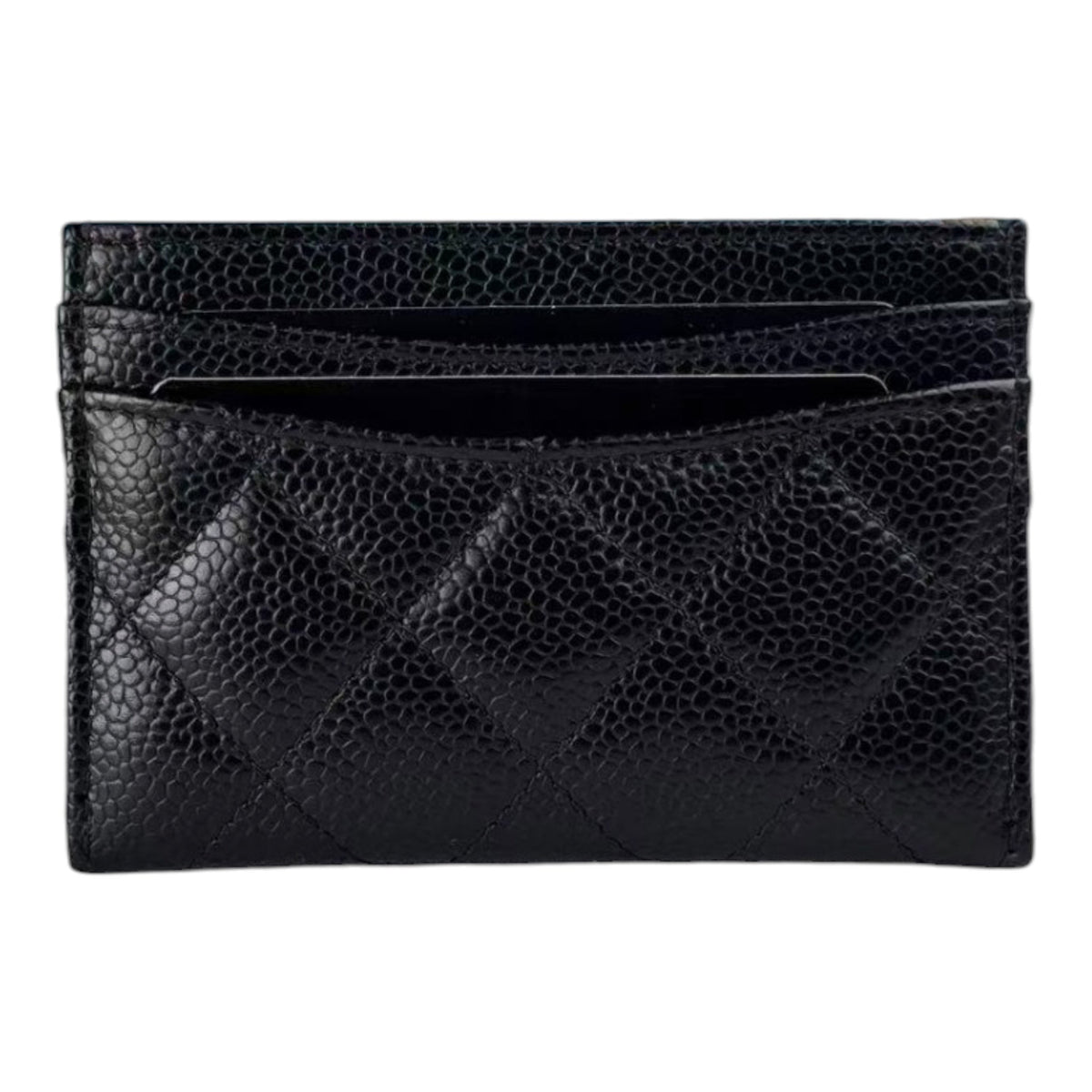 Chanel CC Caviar Black Classic Cardholder GHW CHANEL