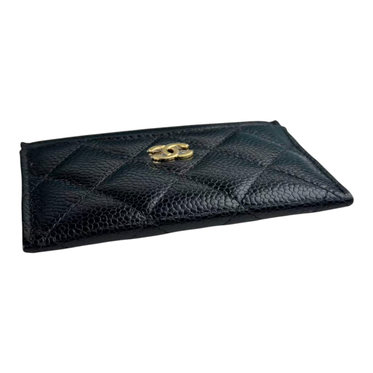 Chanel CC Caviar Black Classic Cardholder GHW CHANEL