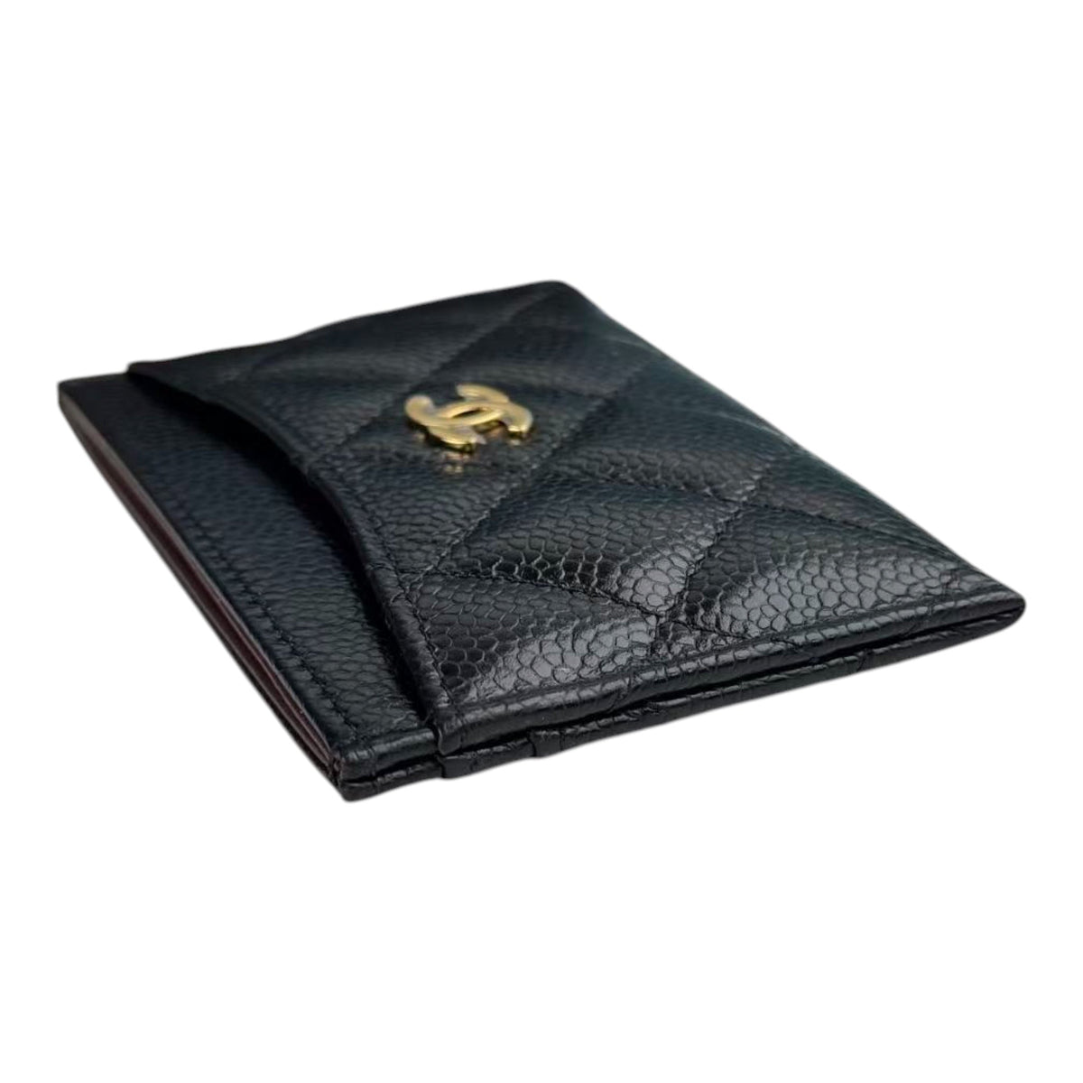 Chanel CC Caviar Black Classic Cardholder GHW CHANEL