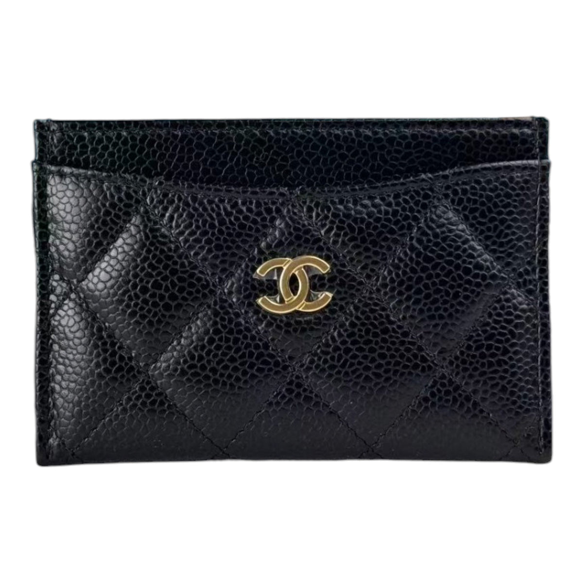 Chanel CC Caviar Black Classic Cardholder GHW CHANEL
