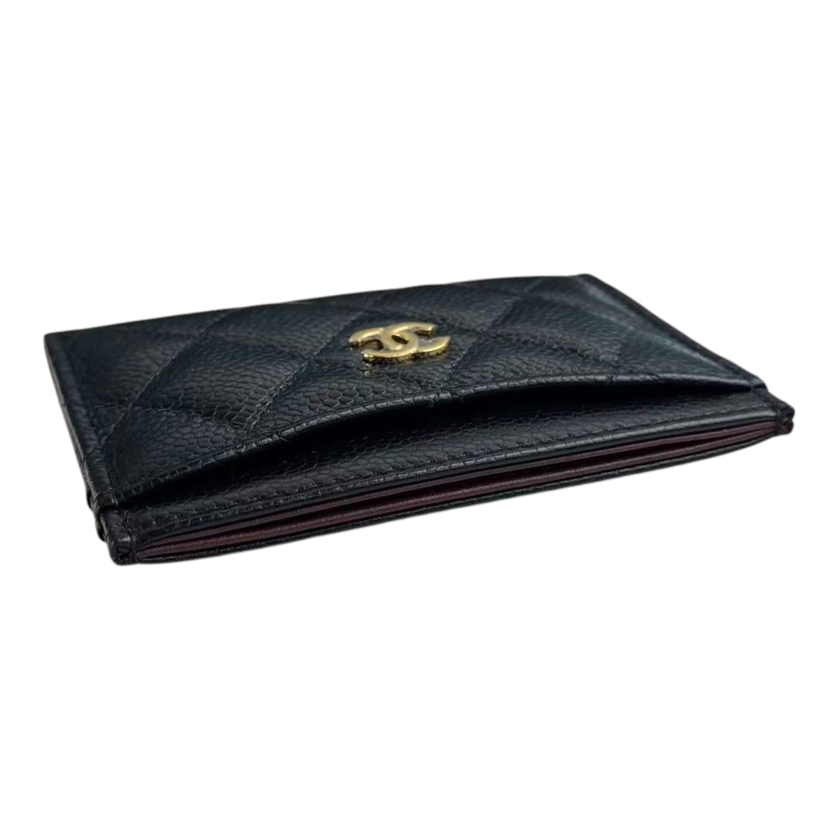 Chanel CC Caviar Black Classic Cardholder GHW CHANEL