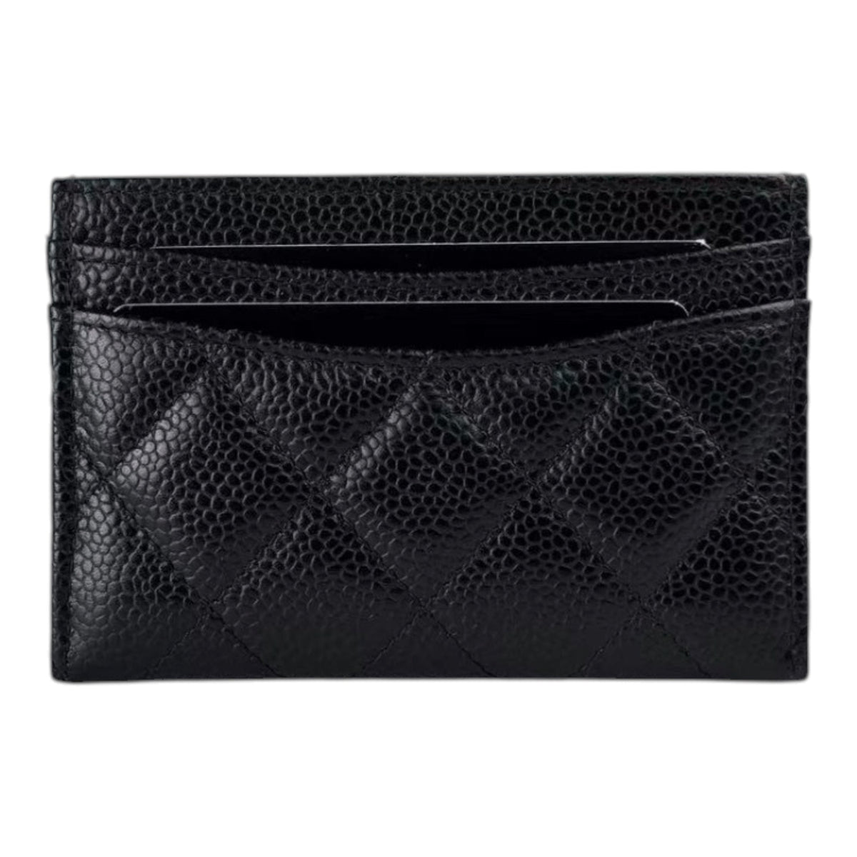 Chanel CC Caviar Black Classic Cardholder SHW CHANEL