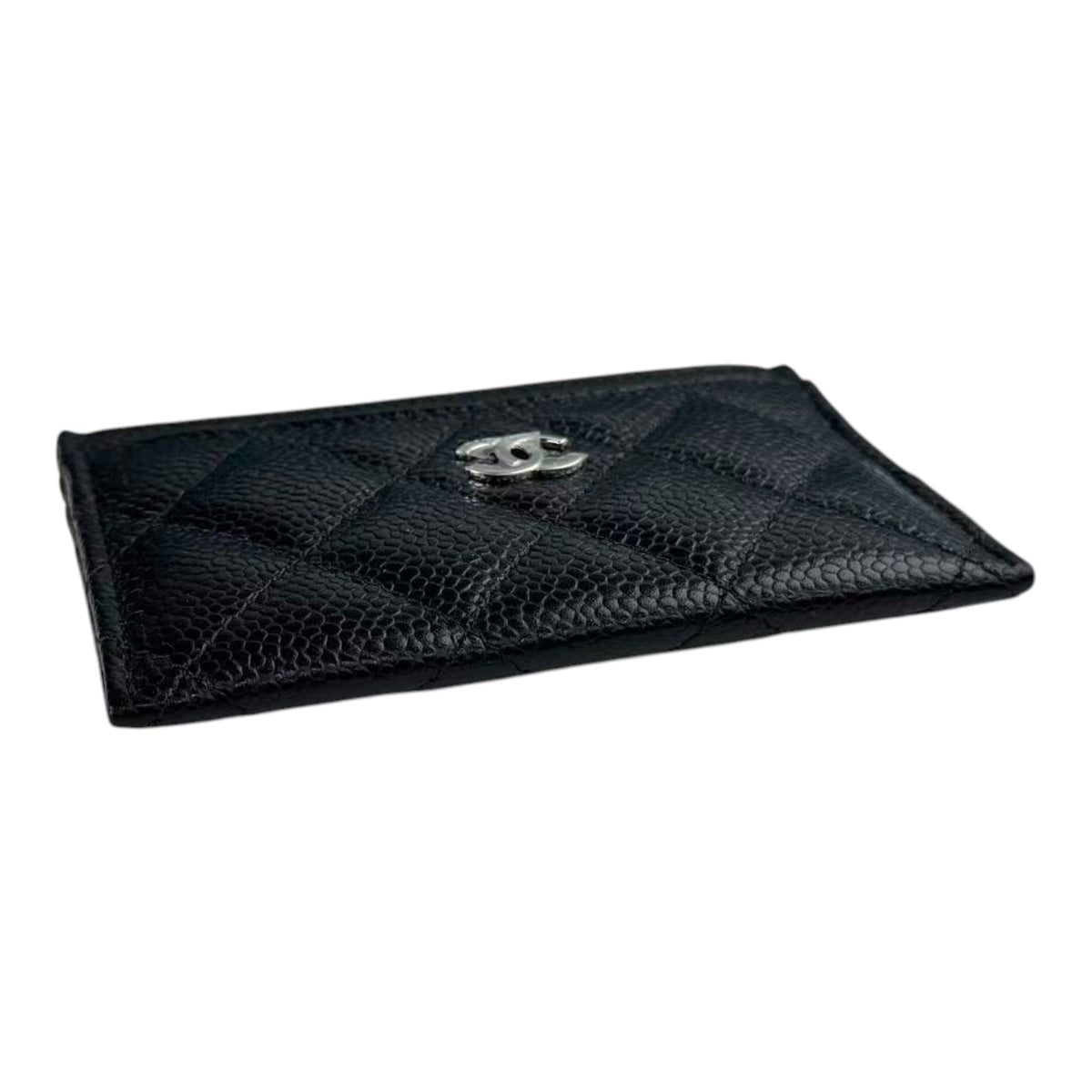 Chanel CC Caviar Black Classic Cardholder SHW CHANEL