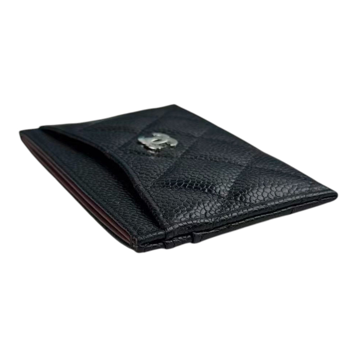 Chanel CC Caviar Black Classic Cardholder SHW CHANEL