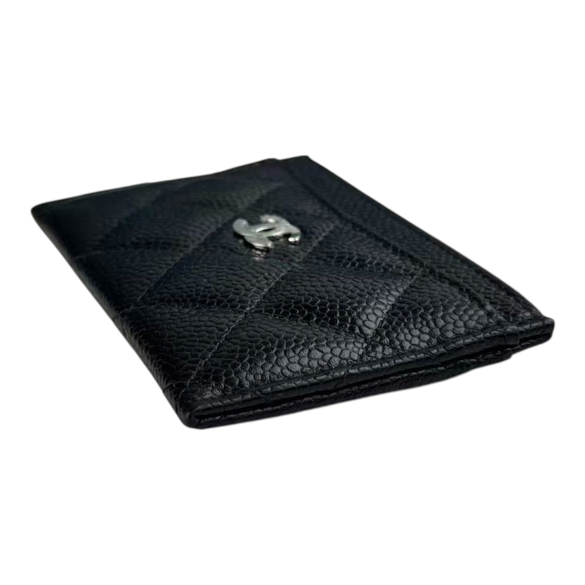 Chanel CC Caviar Black Classic Cardholder SHW CHANEL