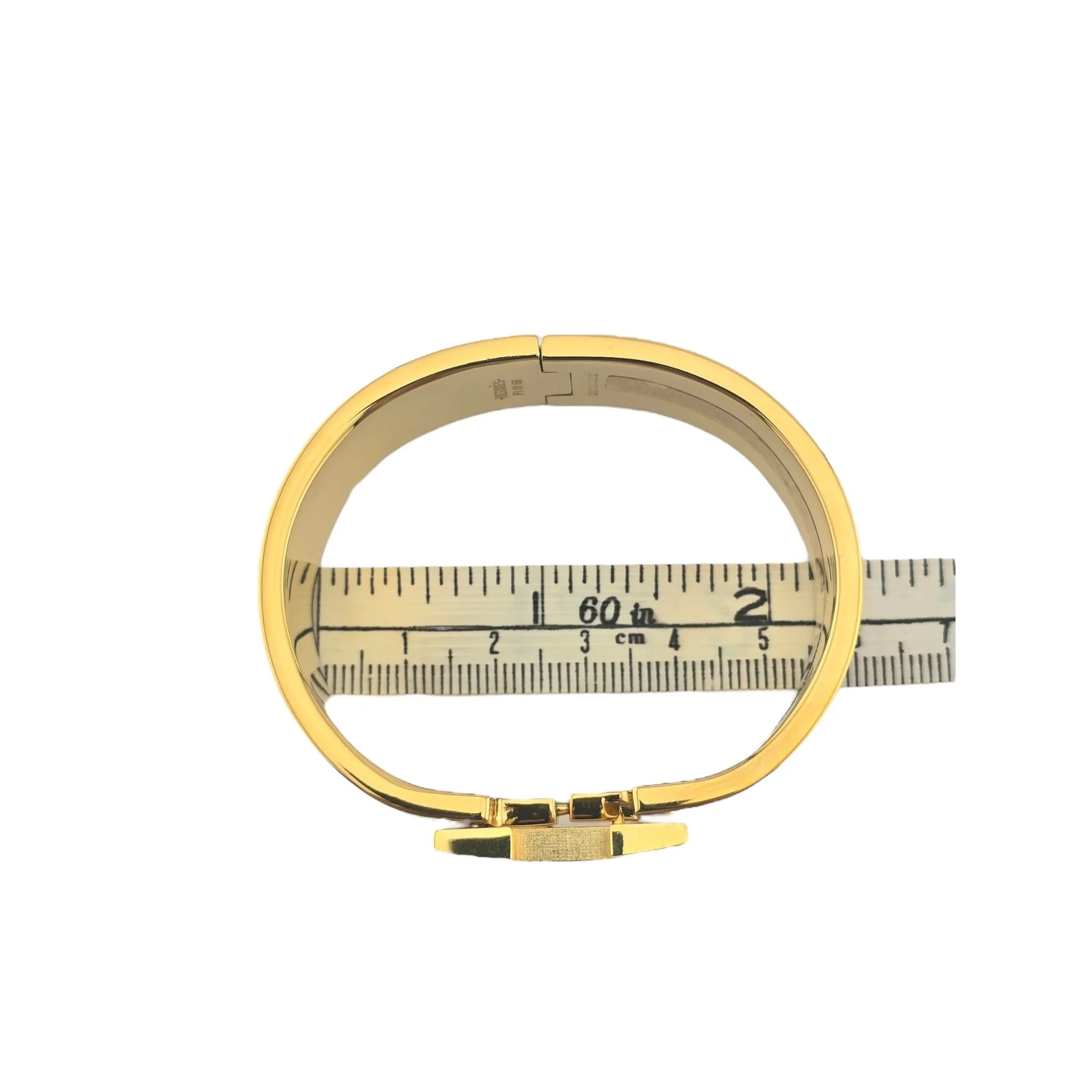 Hermès Clic Clac H Bracelet (Pink) Rose Candeur Gold GM HERMES