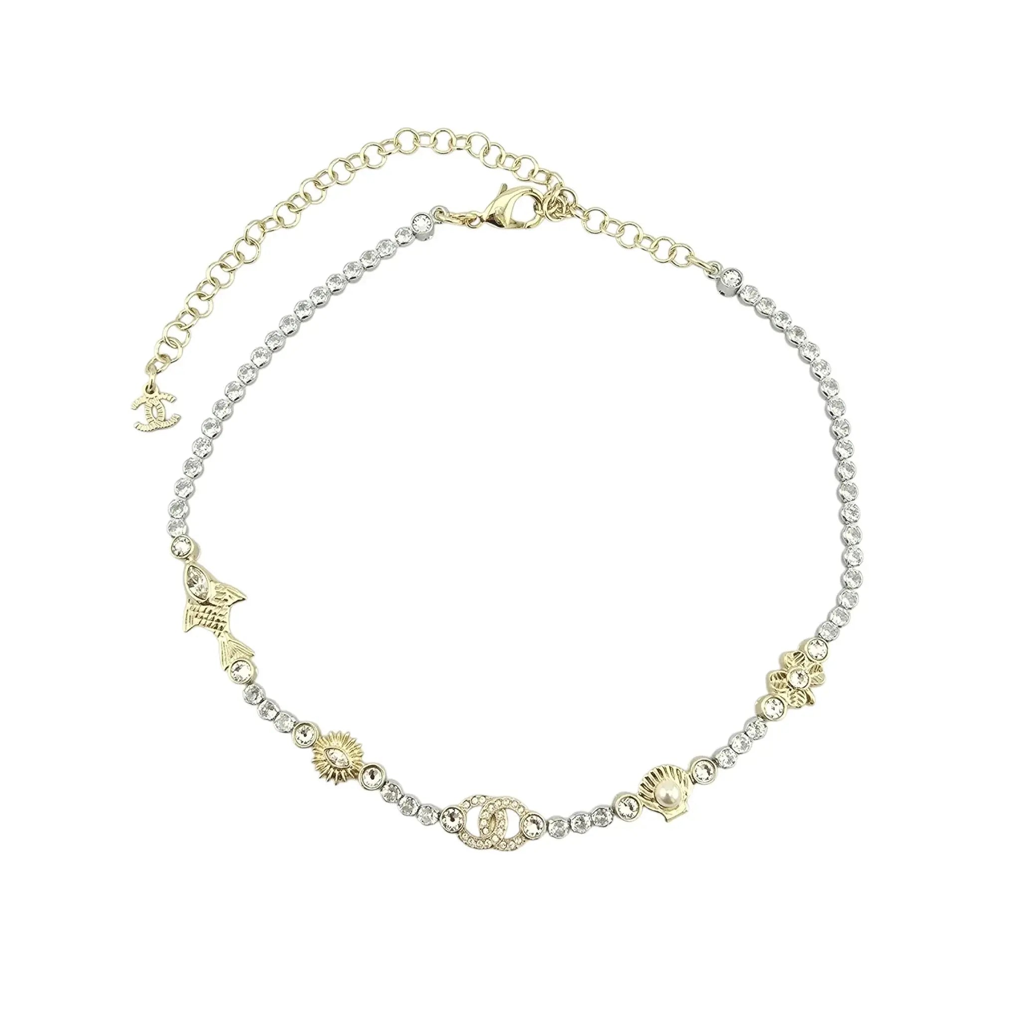 Chanel CC Crystal Charms Choker Necklace 2025 CHANEL