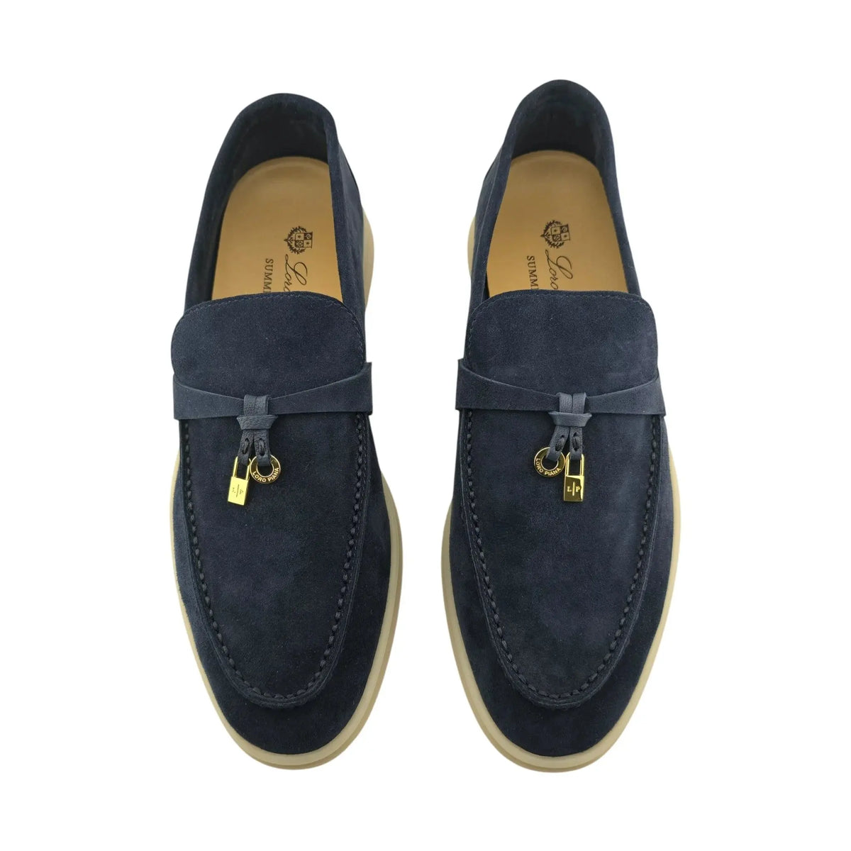 Loro Piana Summer Charms Walk Loafer - Navy - 40 LORO PIANA