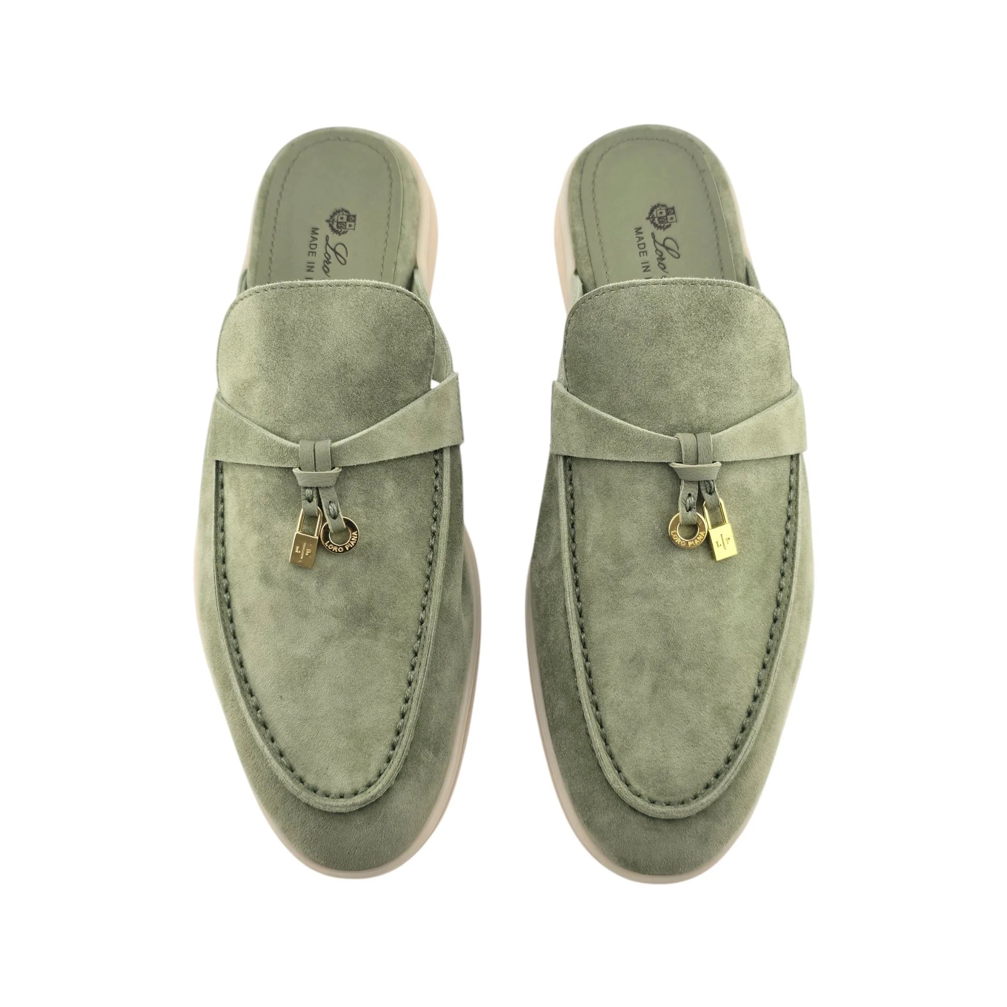 Loro Piana Babouche Charms Walk Loafer - Tea Room (Green) - 40 LORO PIANA