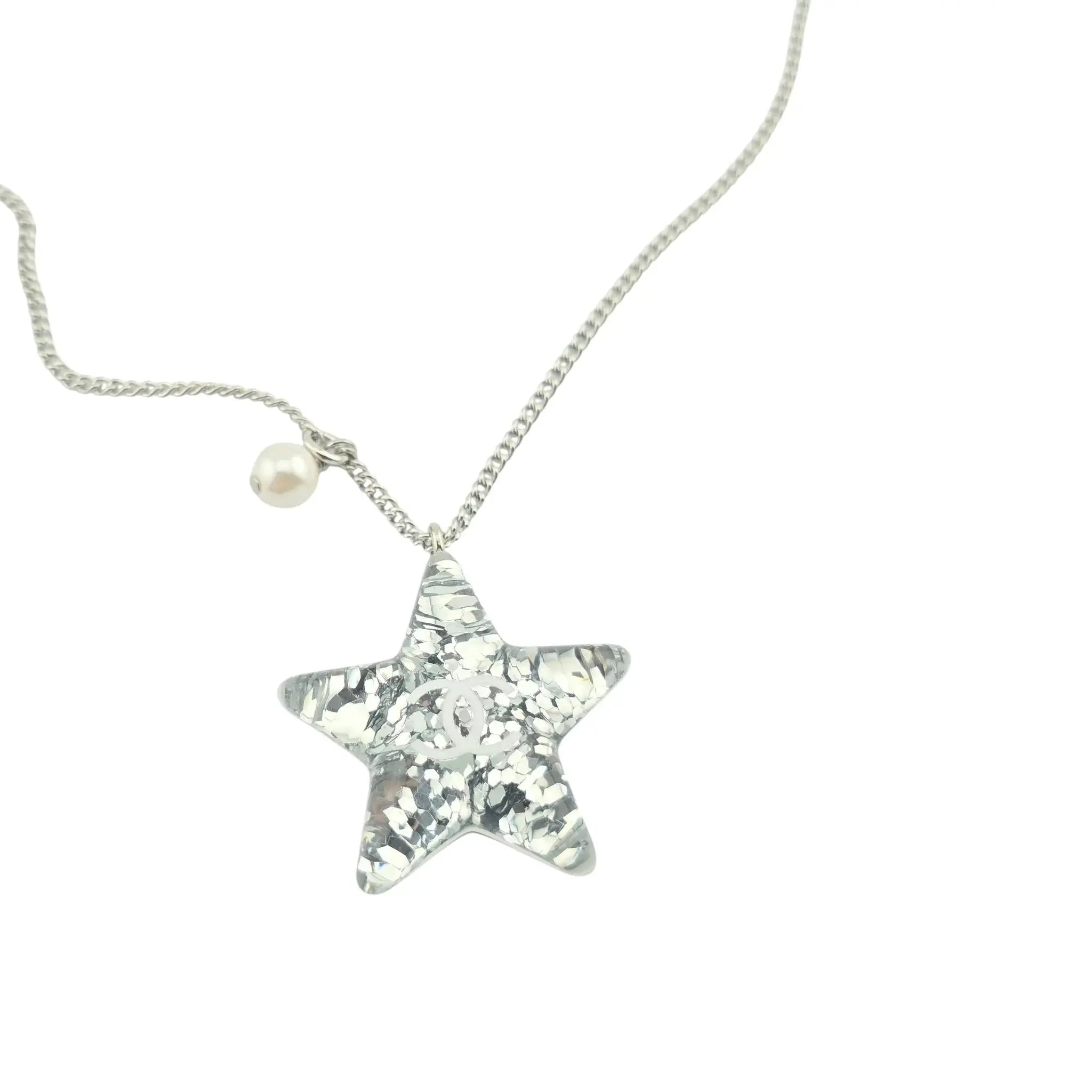 Chanel CC Resin Star Pendant Necklace 2025 CHANEL