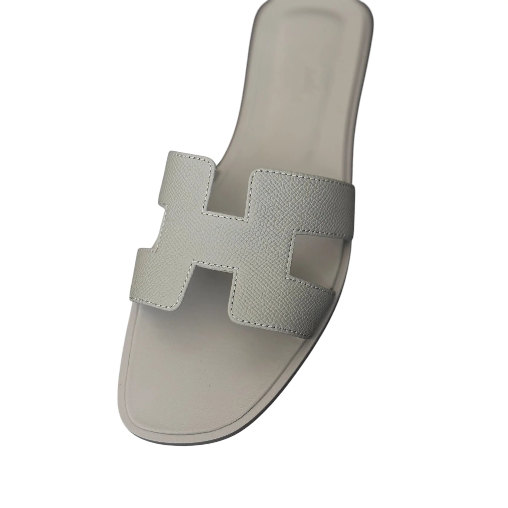 Hermes Oran Sandal Bleu Glacier Epsom - 40 UK 7 HERMES