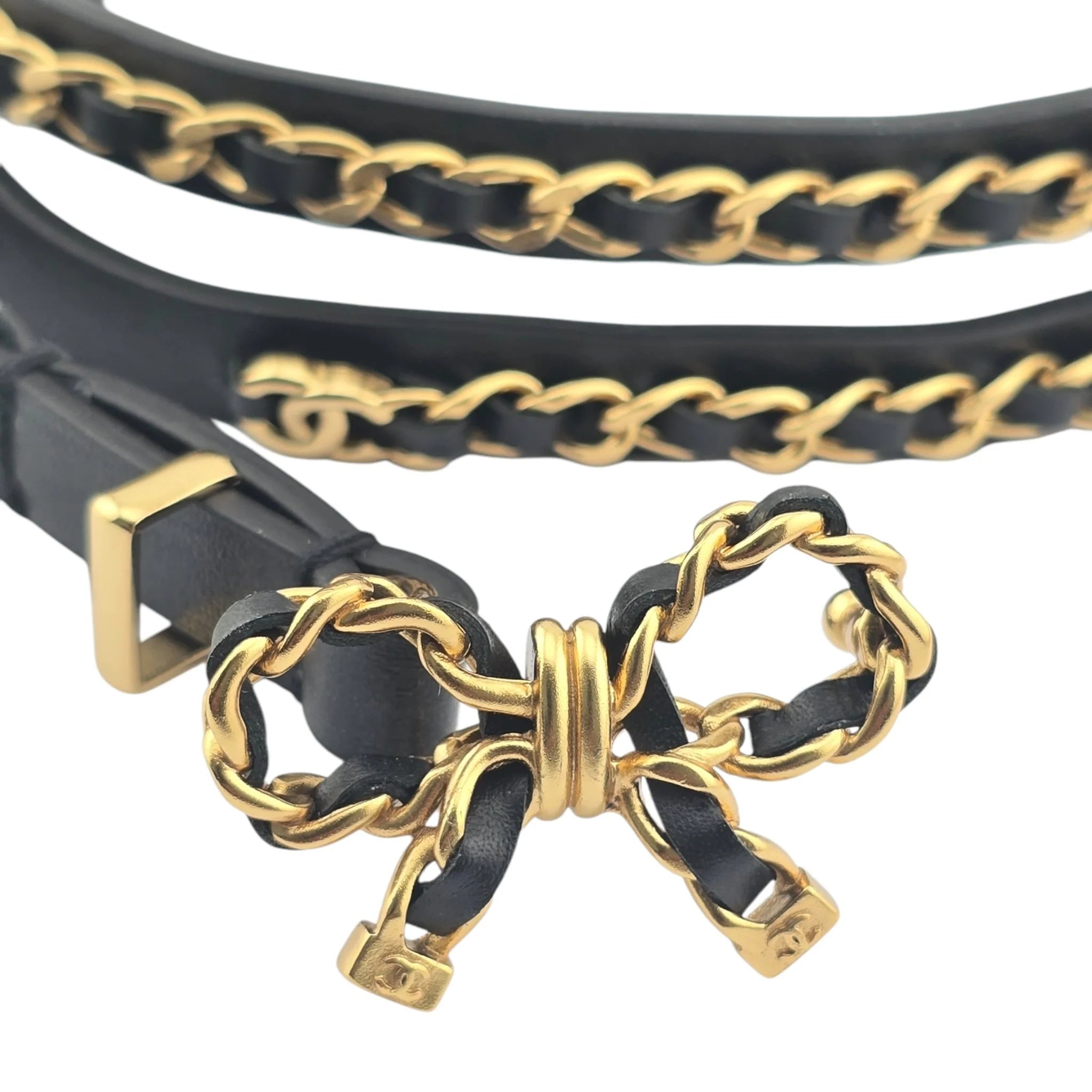 Chanel CC A22 Bow Chain Belt CHANEL