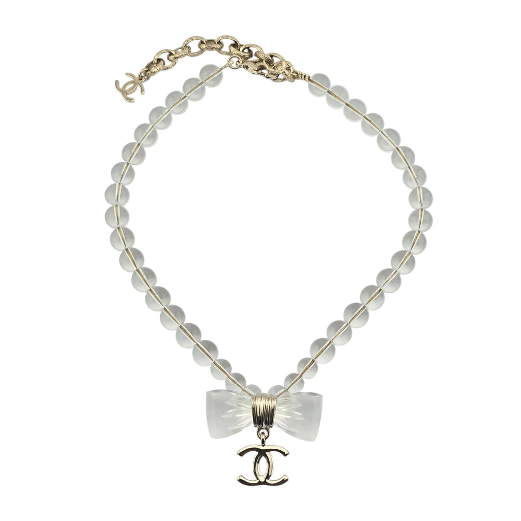 Chanel CC Transparent Resin Choker Necklace 2025 CHANEL