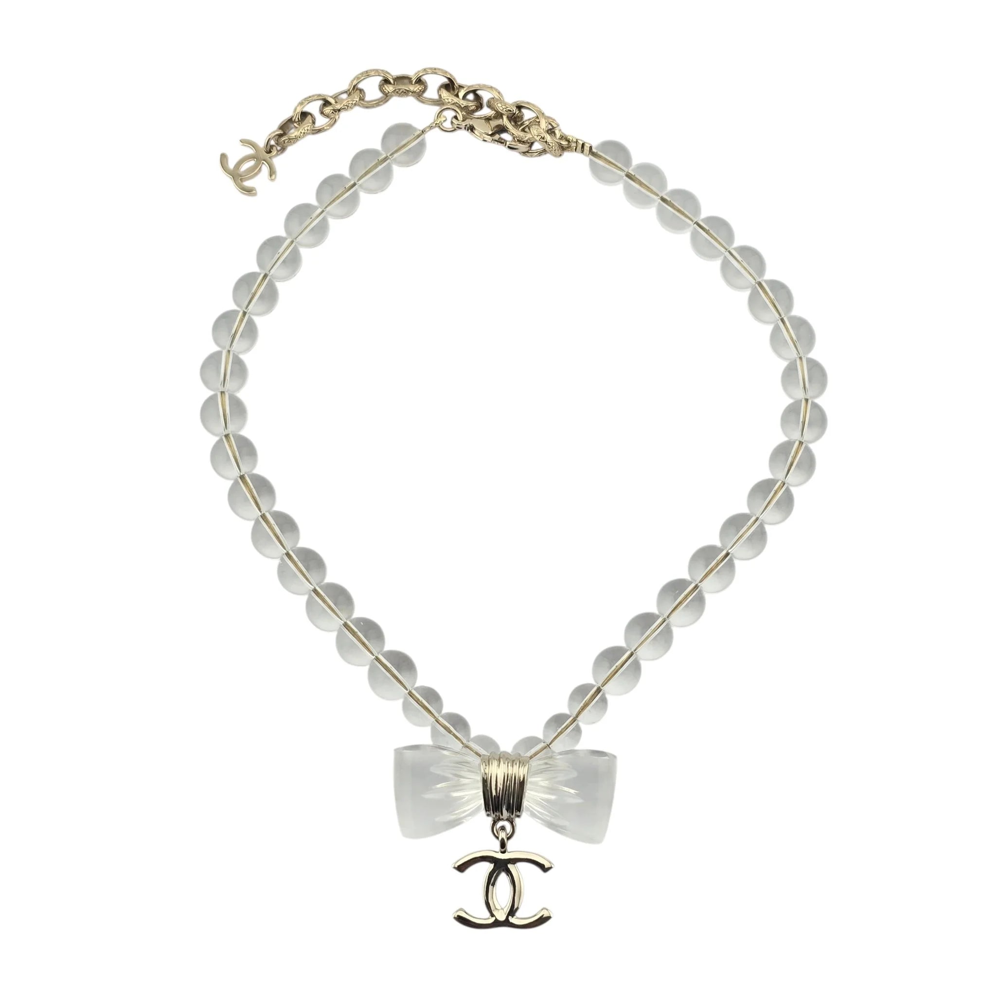 Chanel CC Transparent Resin Choker Necklace 2025 CHANEL