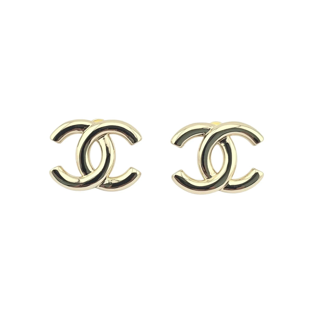 Chanel CC Gold Studs 2025 CHANEL