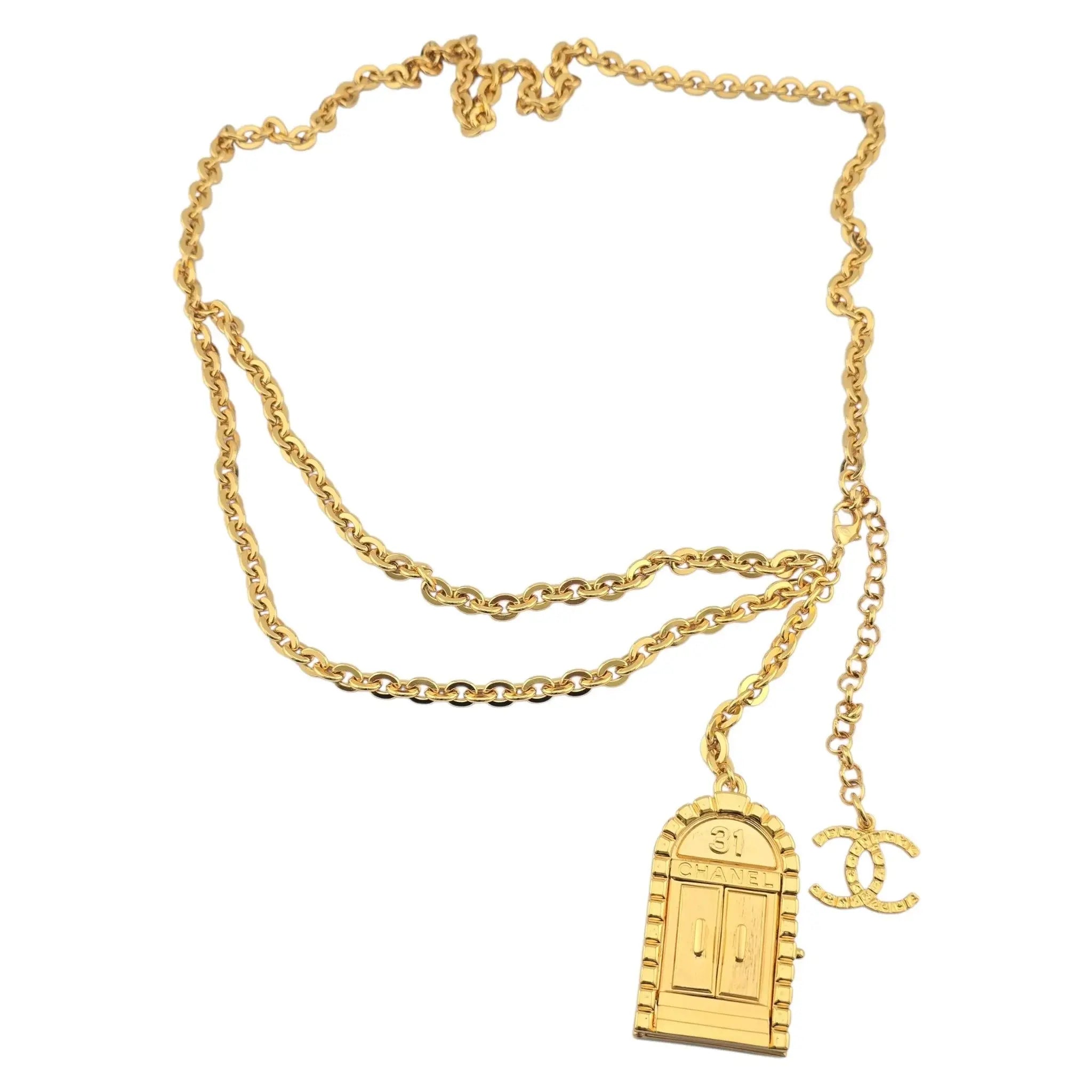 Chanel CC 31 Rue Cambon Door Belt Gold CHANEL