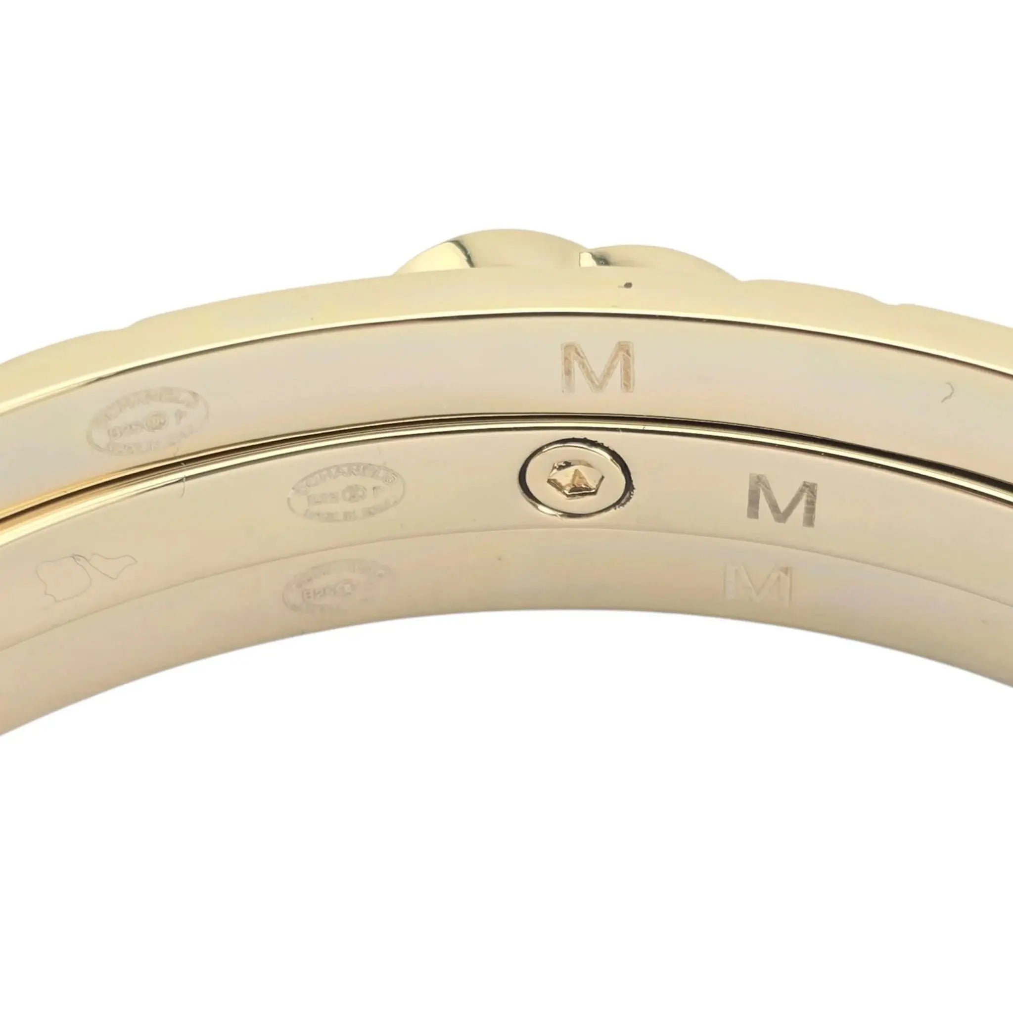 Chanel CC Cuff Bangle Gold Set M 2025 CHANEL