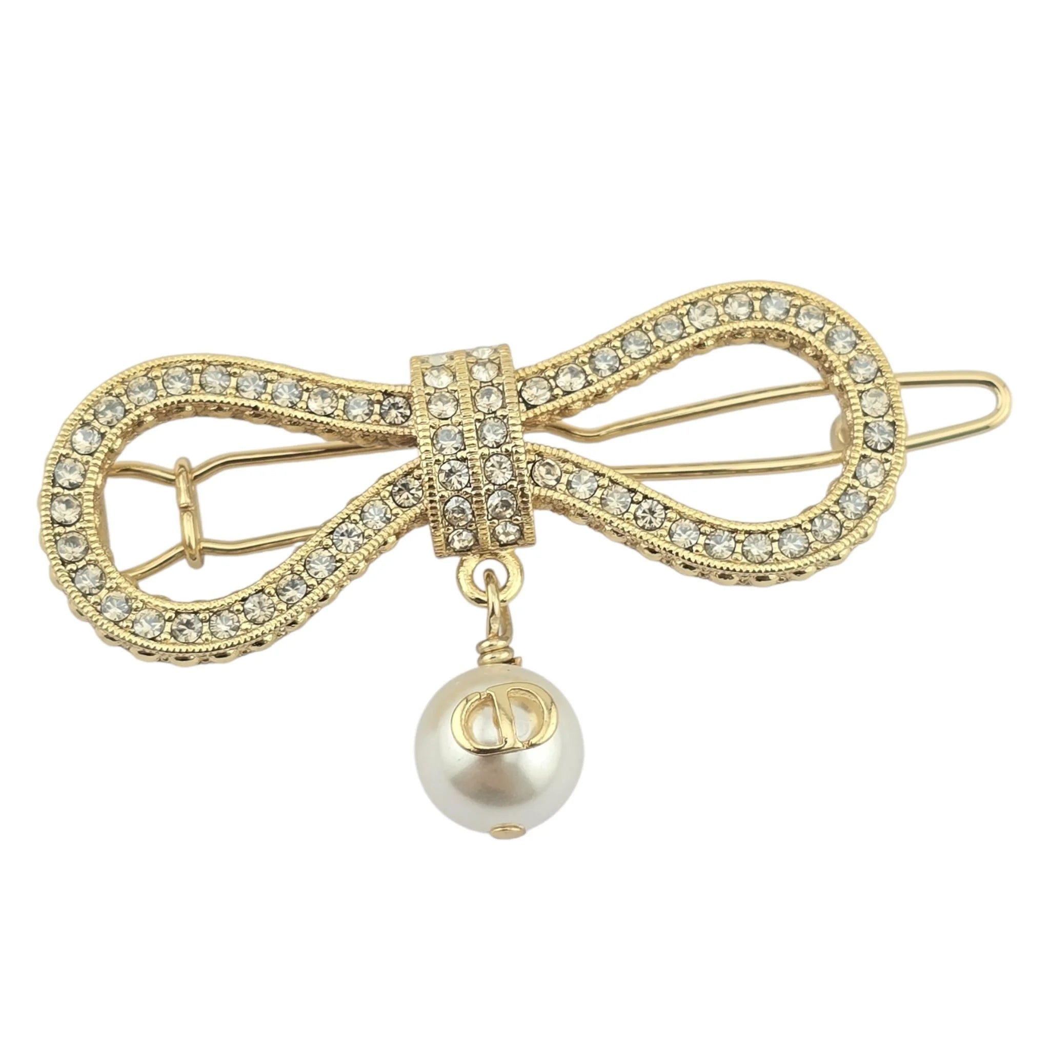 Christian Dior Le Nœud de Dior Bow Hair Barrette Clip DIOR