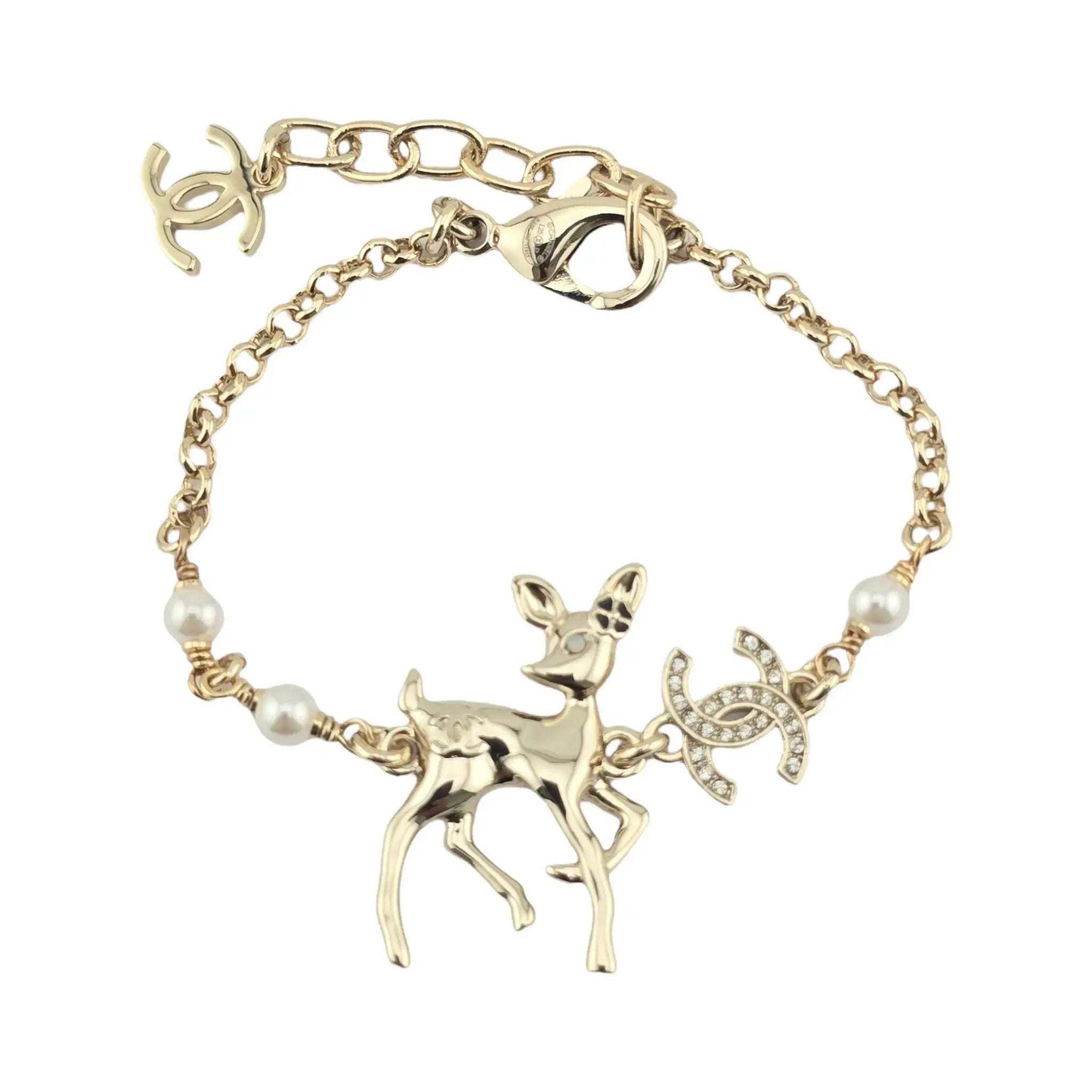 Chanel CC Deer Pendant Bracelet 2025 CHANEL