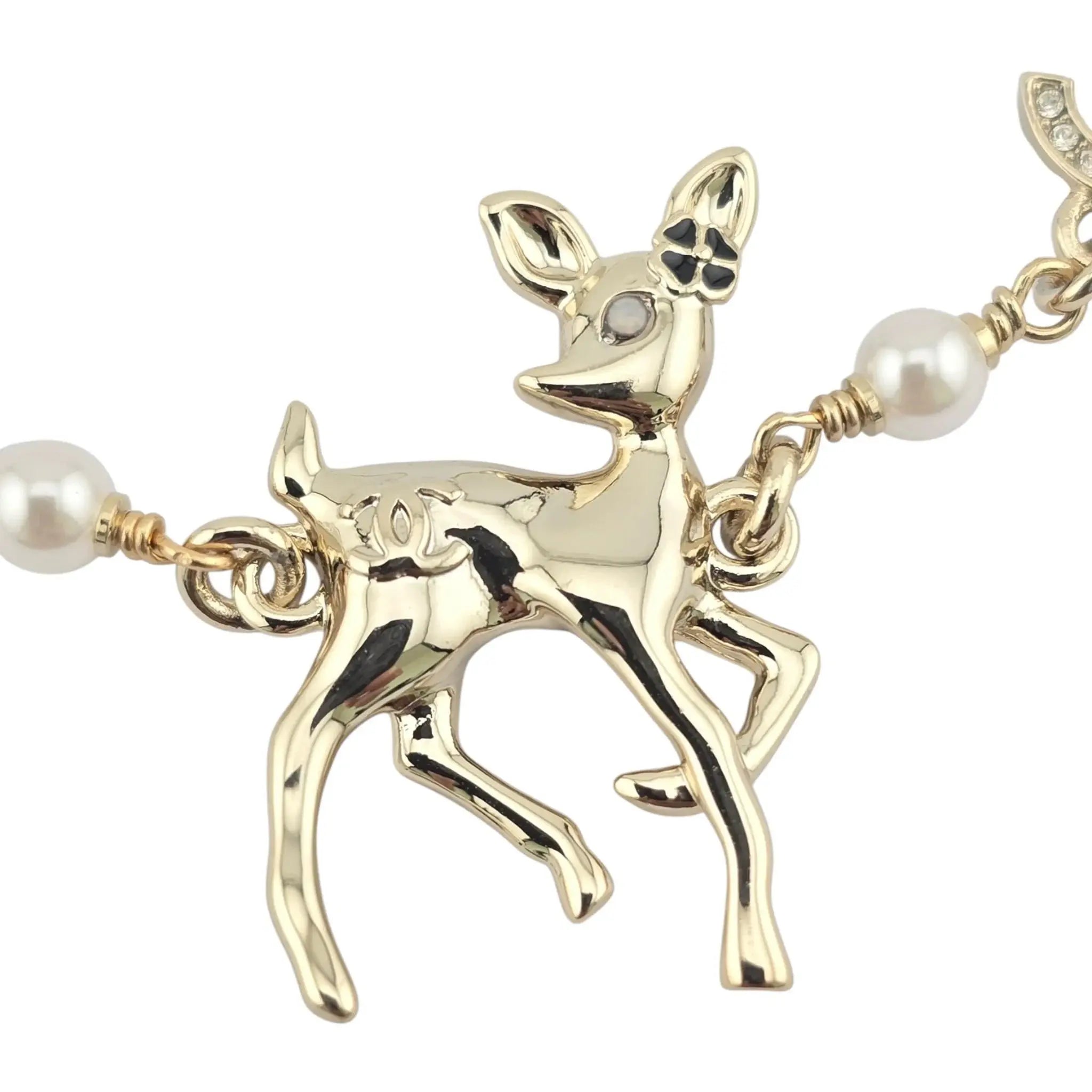 Chanel CC Deer Gold Choker Necklace 2025 CHANEL