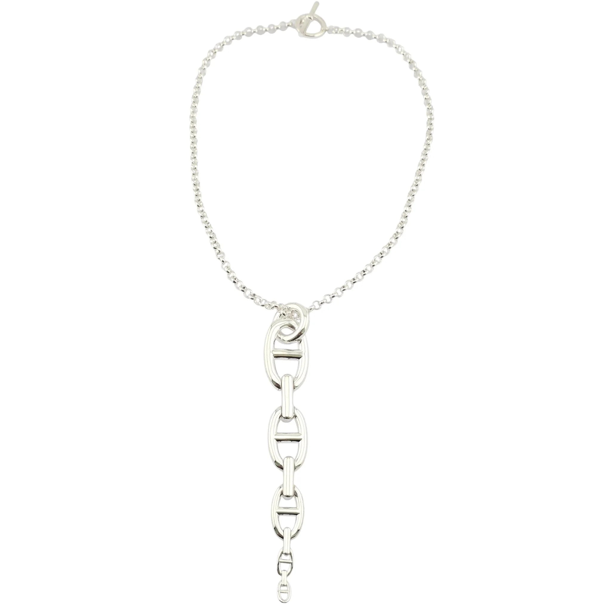 Hermes Chaine d'Ancre Enchainee Pendant Necklace, Very Large Model HERMES