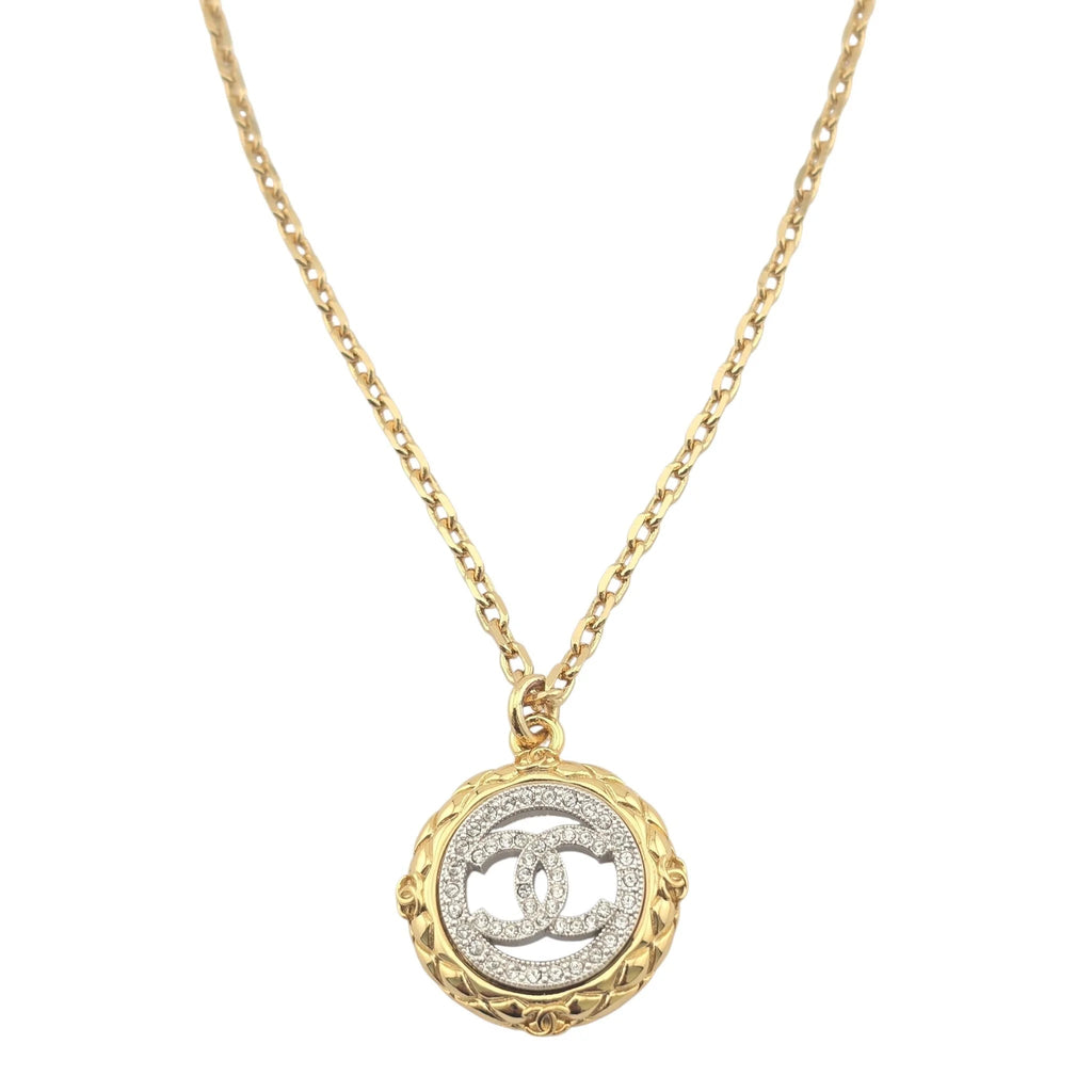 Chanel CC Round Gold Necklace 2025 CHANEL