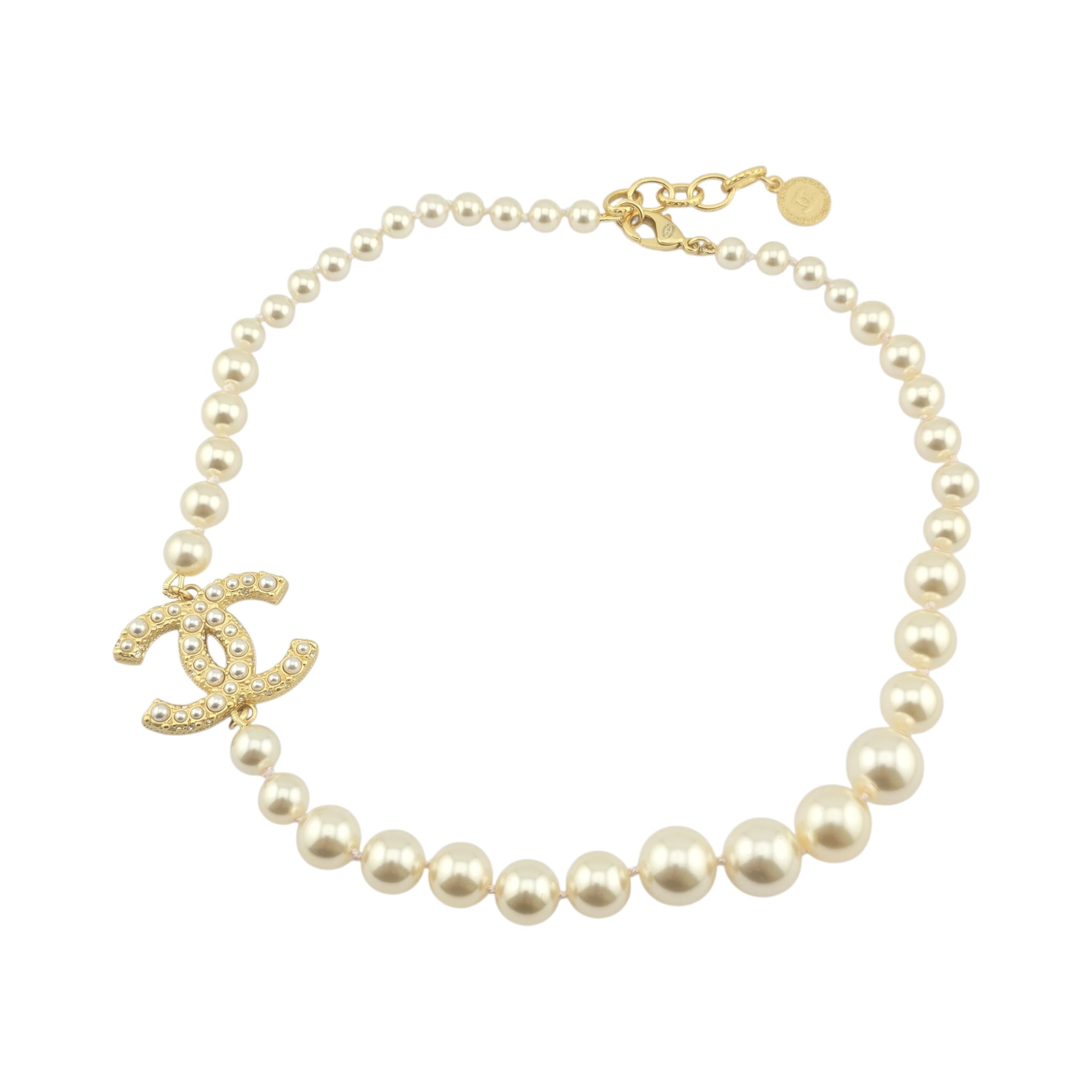 Chanel CC Faux Pearl 100 Anniversary Necklace 2021 CHANEL