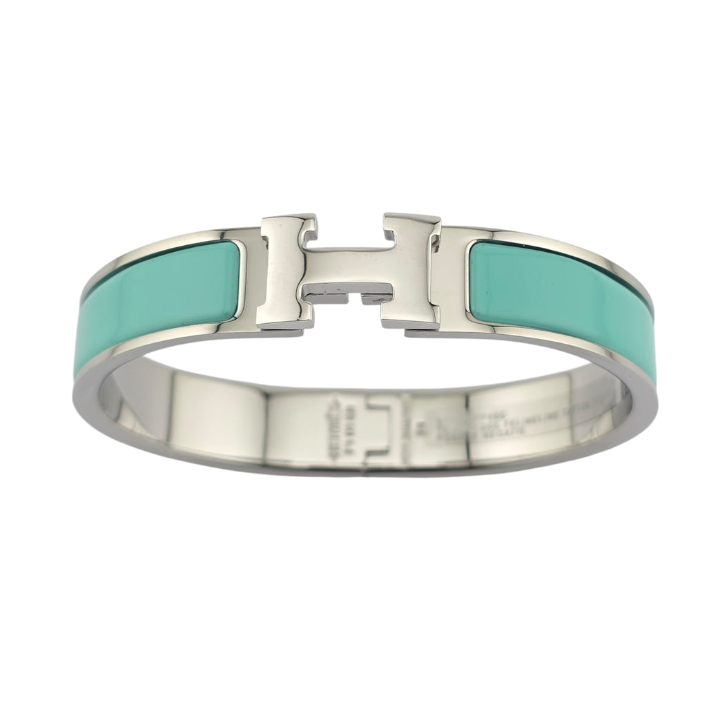 Hermes Clic H Bracelet Lagon Palladium GM