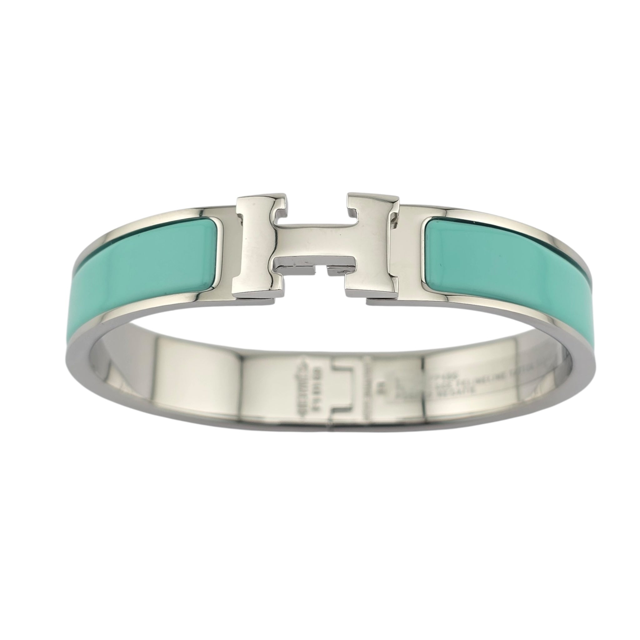Hermes Clic H Bracelet Lagon Palladium GM