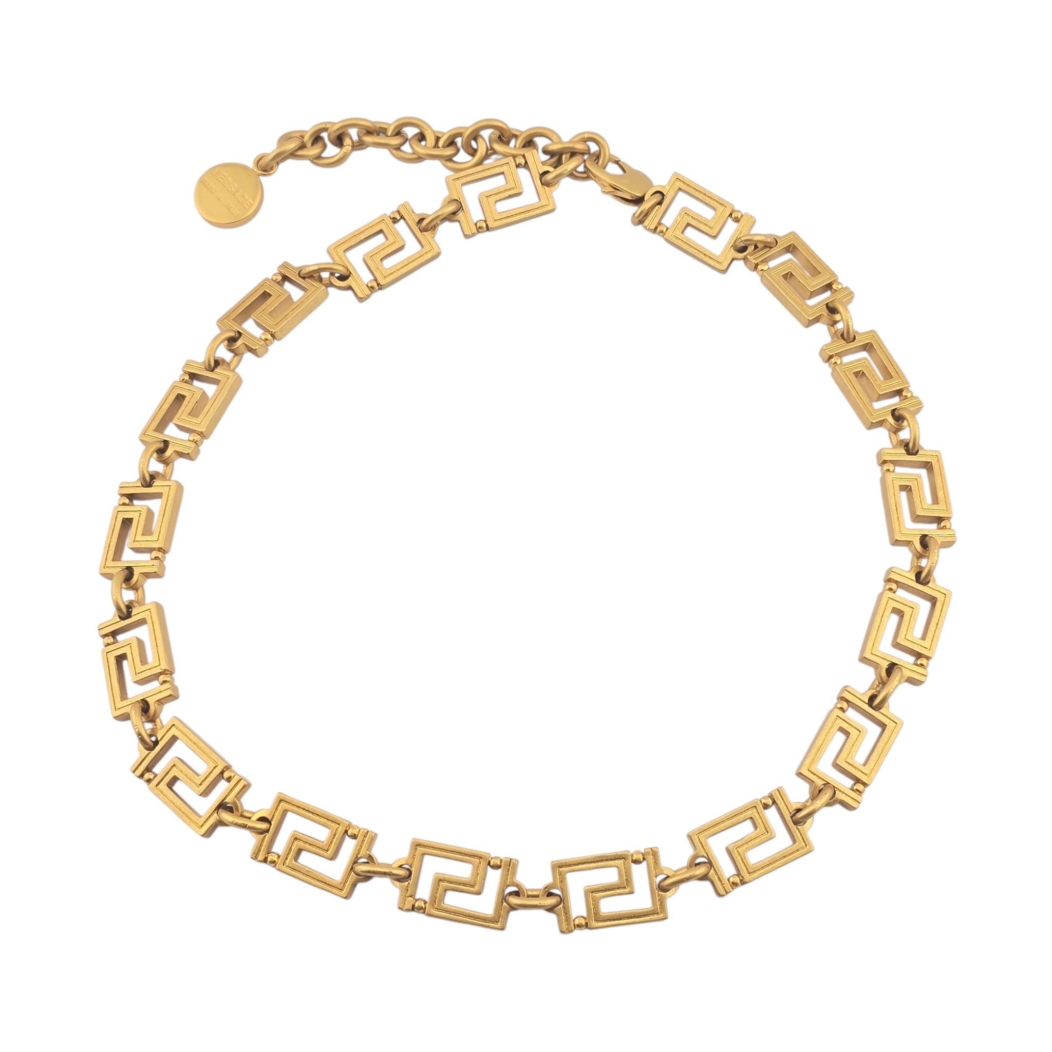Versace Gold Greca Necklace
