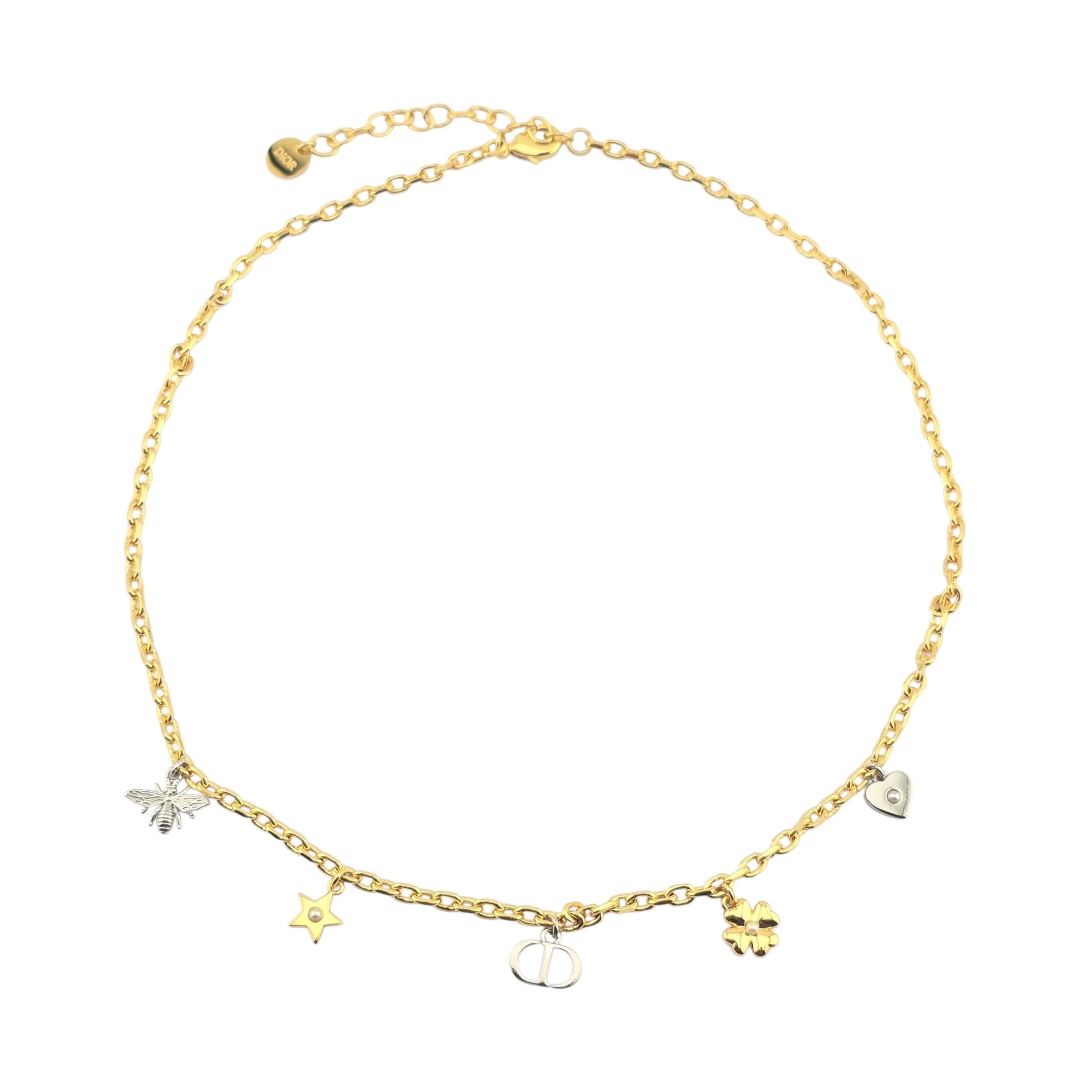 Christian Dior Petit CD Lucky Charms Necklace