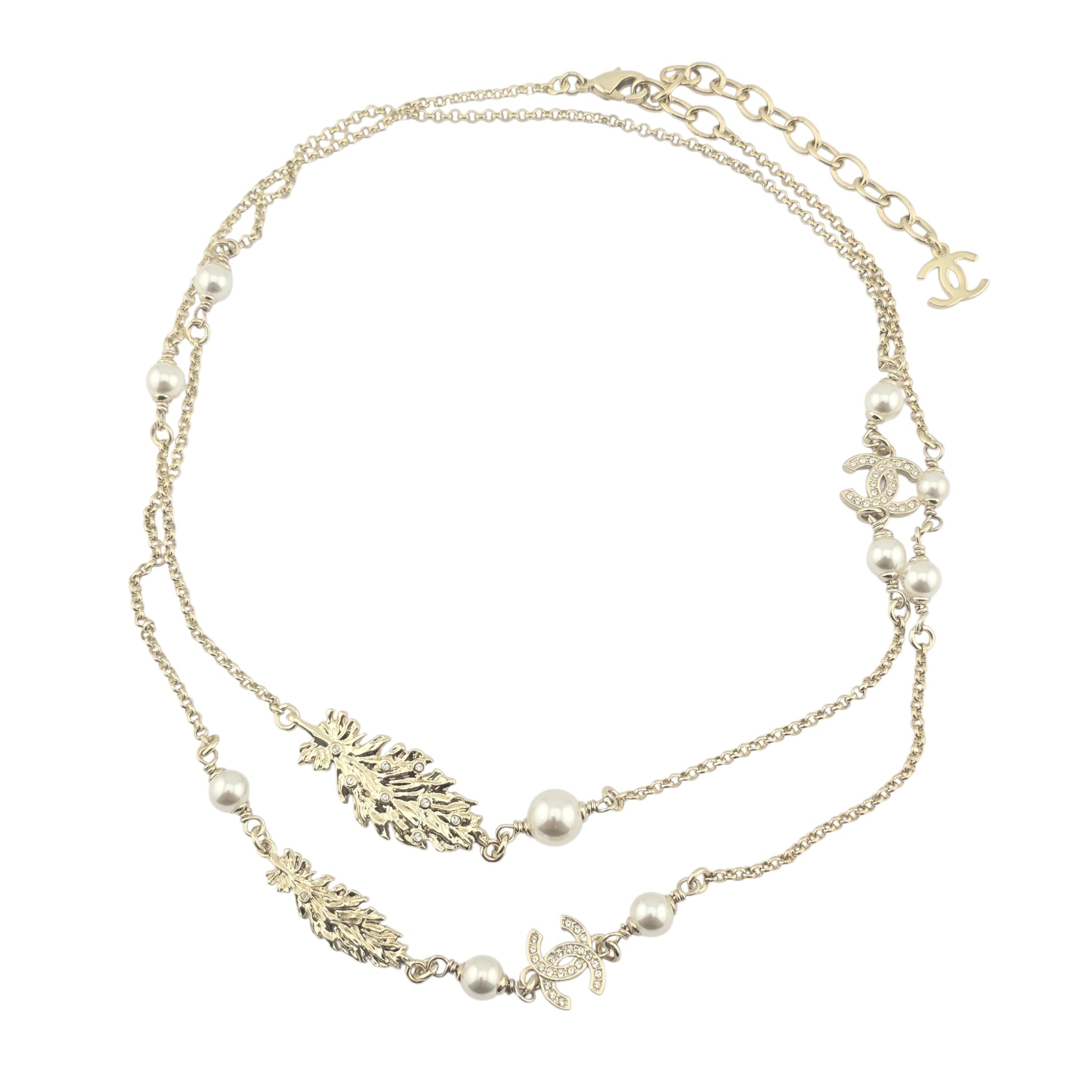 Chanel CC Long Necklace Gold 2025