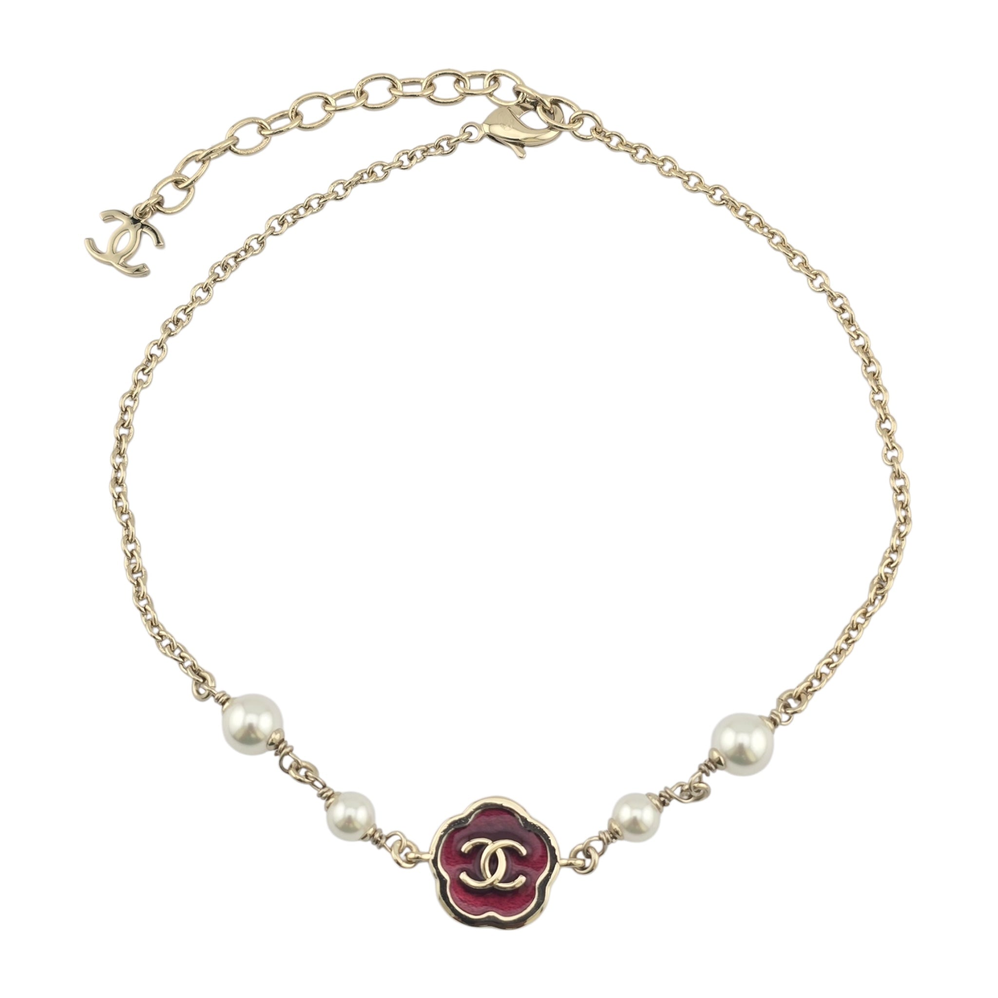 Chanel CC Red Pendant Necklace 2025