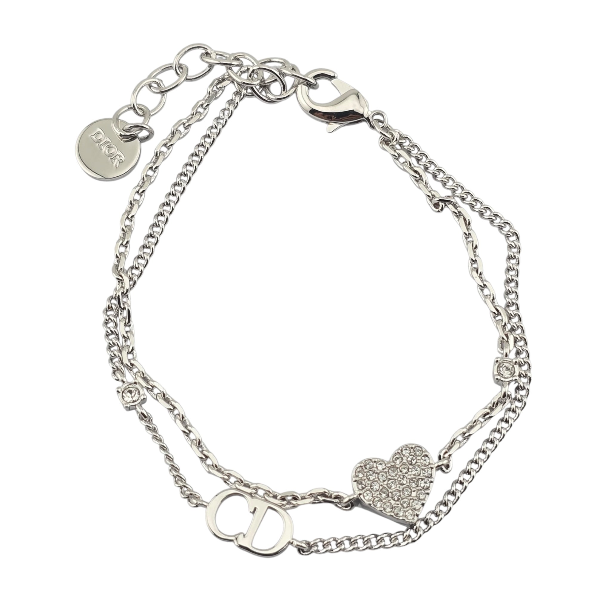 Christian Dior CD Silver Clair D Lune Bracelet