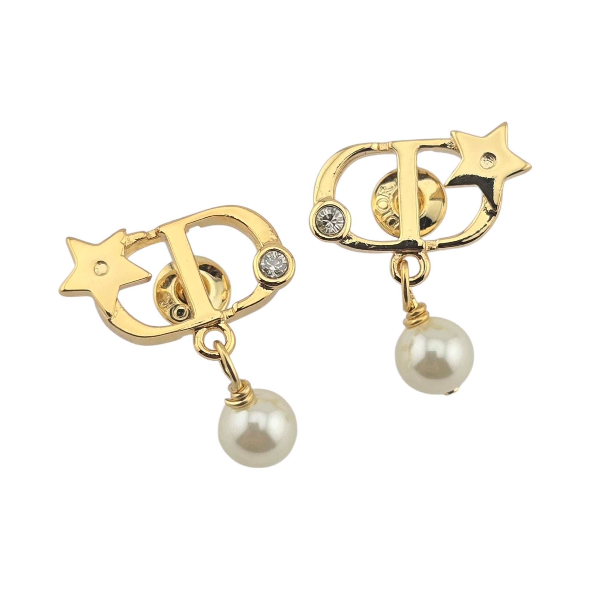 Christian Dior Petit CD Lucky Star Earrings