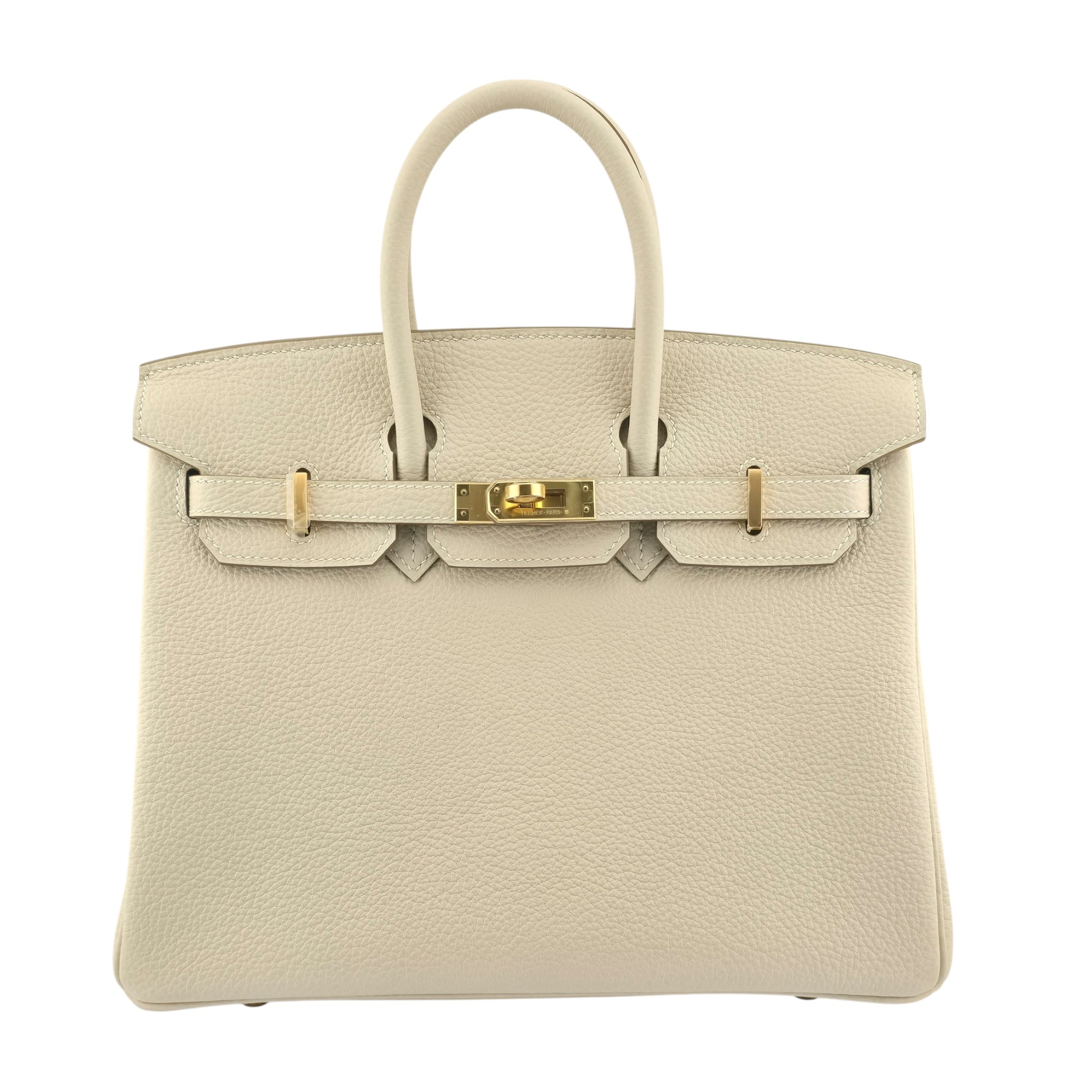 Hermes Birkin 25 Craie Togo GHW Bag
