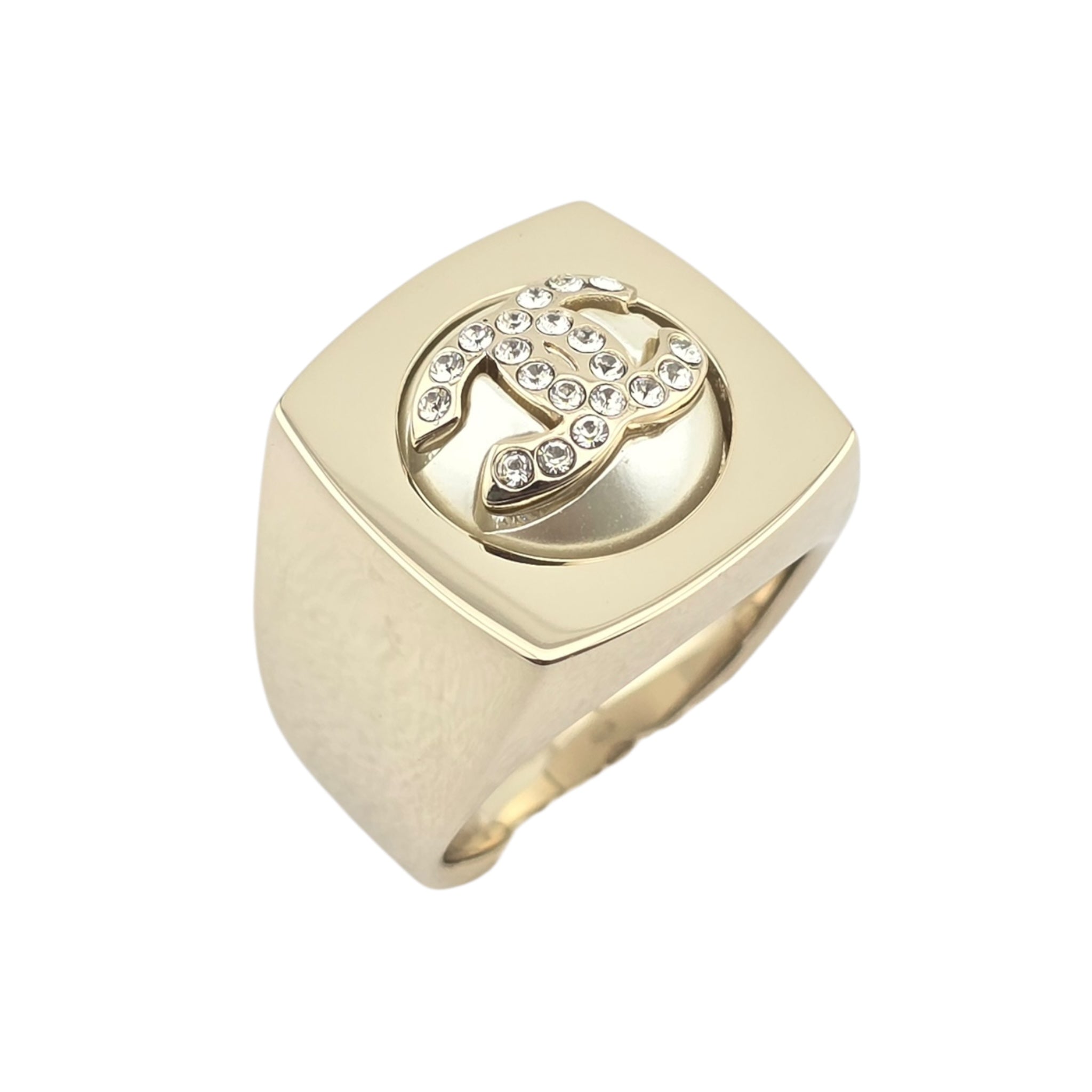 Chanel CC Gold Pearl Ring B23