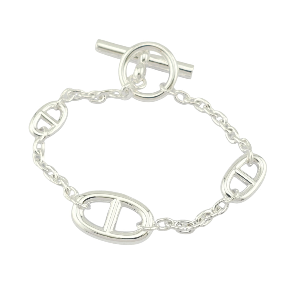 Hermes Sterling Silver Farandole Bracelet ST