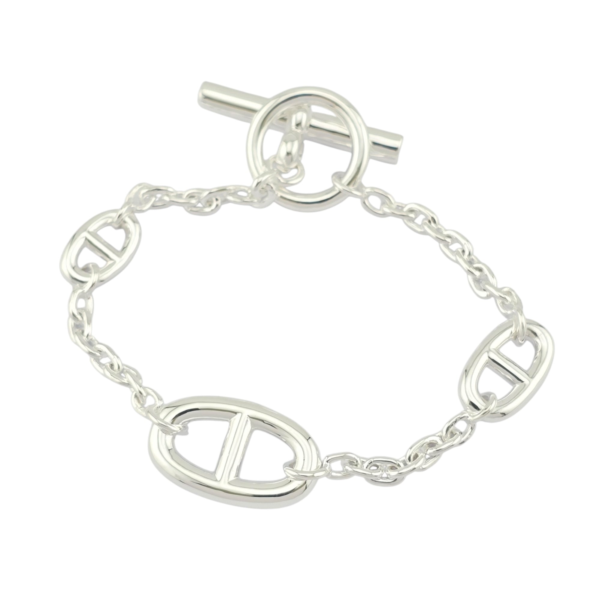 Hermes Sterling Silver Farandole Bracelet ST