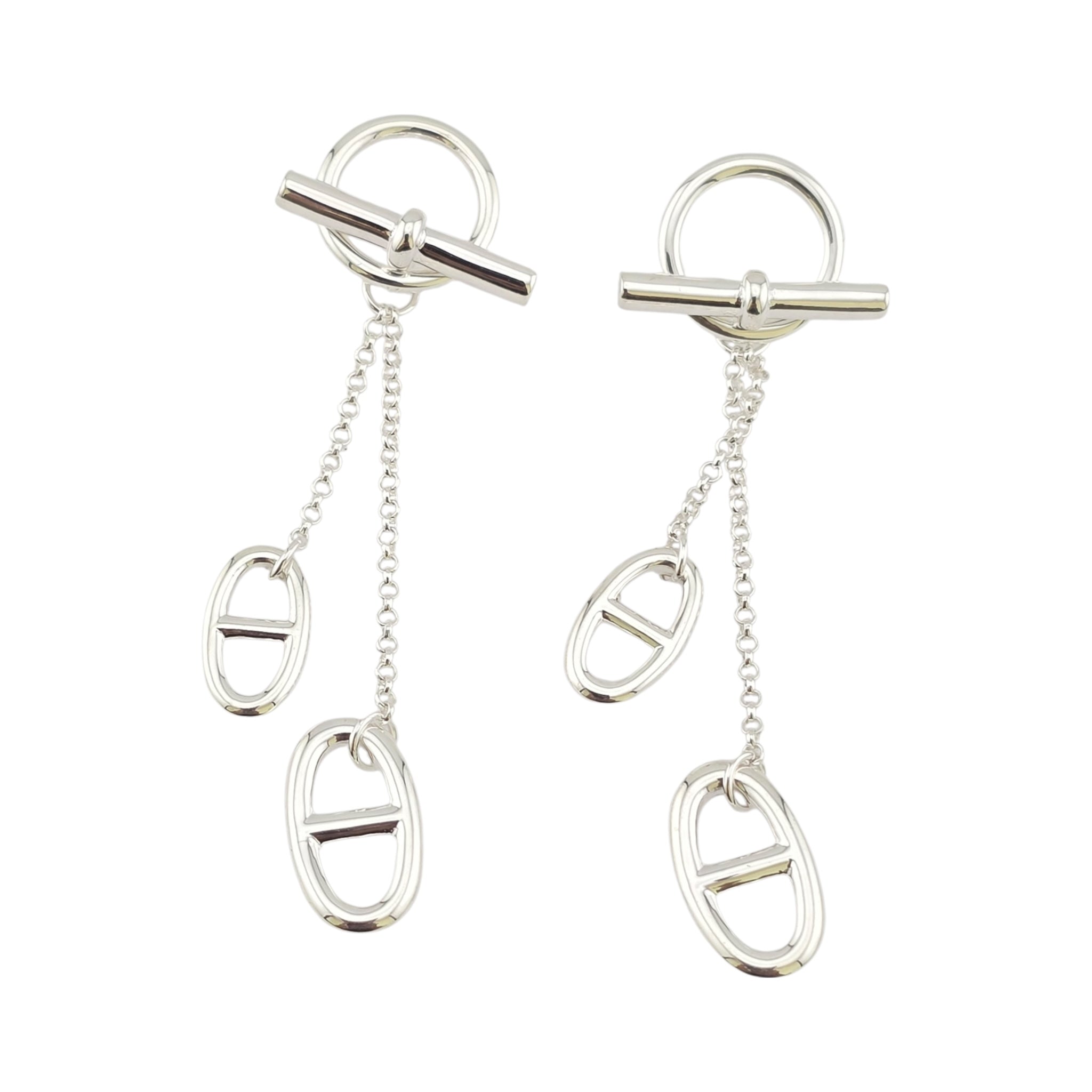 Hermes Farandole Sterling Silver Medium Earrings