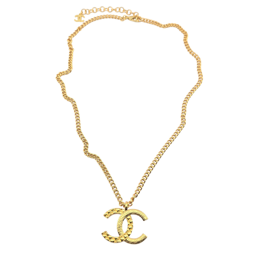 Chanel CC F24 Gold Pendant Necklace 2024 CHANEL