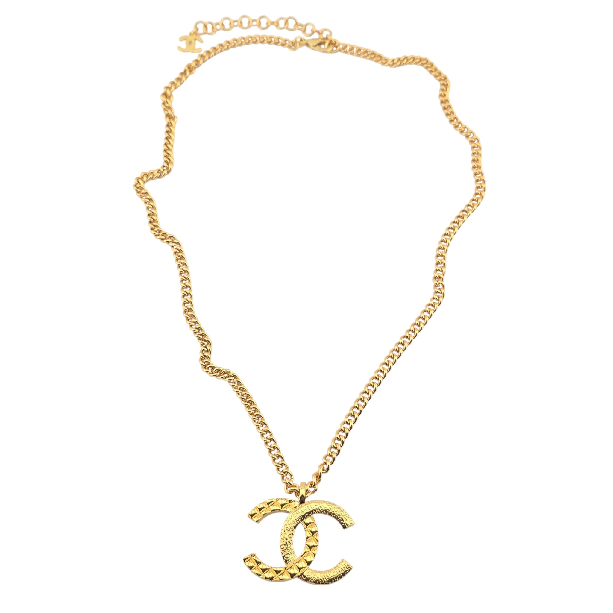 Chanel CC F24 Gold Pendant Necklace 2024 CHANEL