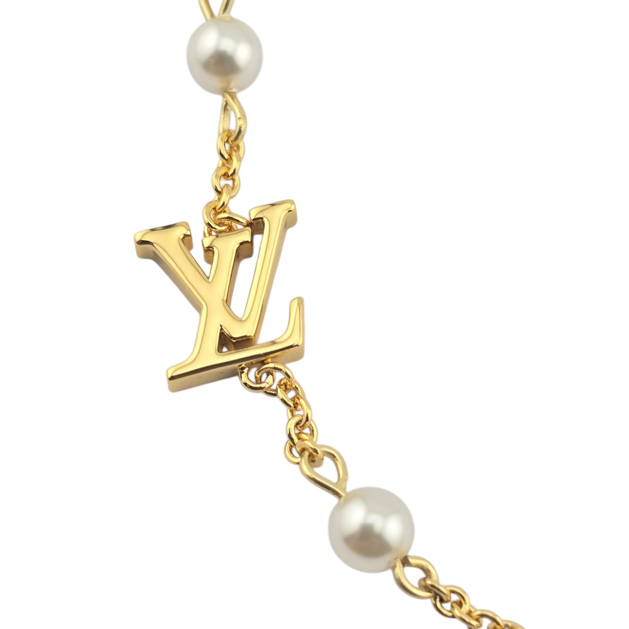 Louis Vuitton LV Louisa Gold Necklace LOUIS VUITTON