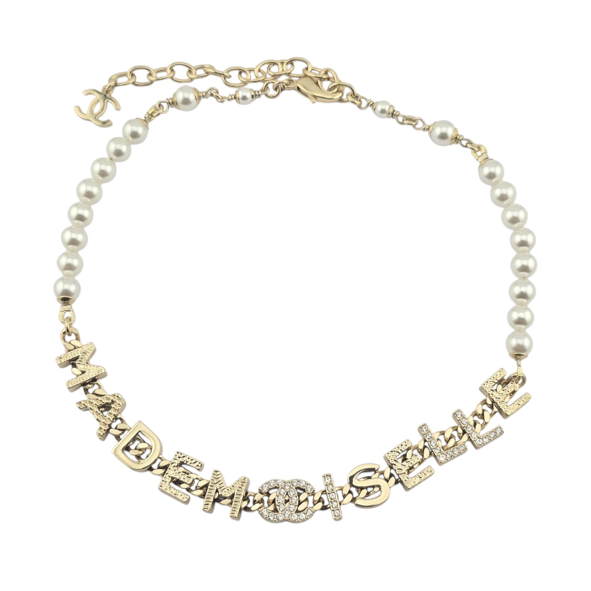 Chanel CC Gold Faux Pearl Necklace 2022 CHANEL