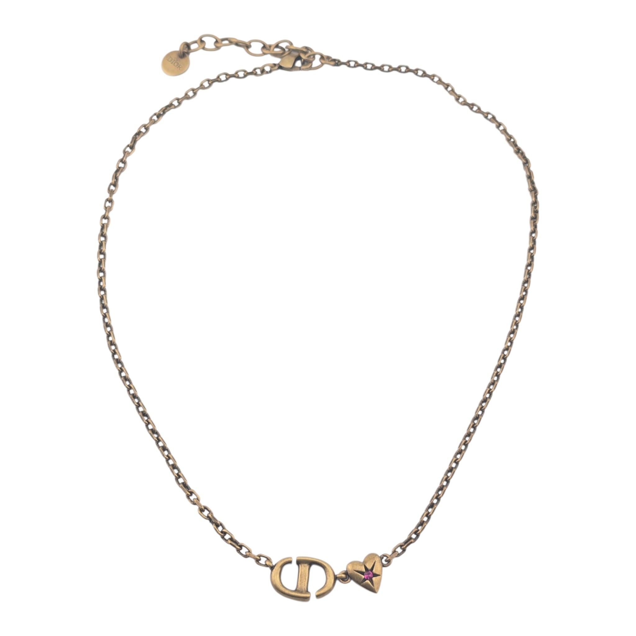 Christian Dior Lucky Charms Heart Necklace DIOR